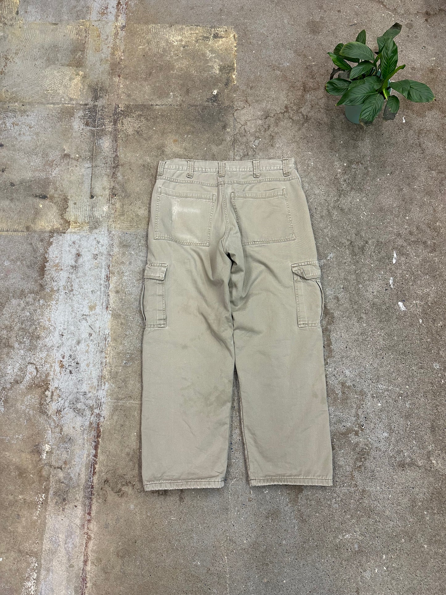 90s Wrangler Fleece Lined Cargo Pants - 36