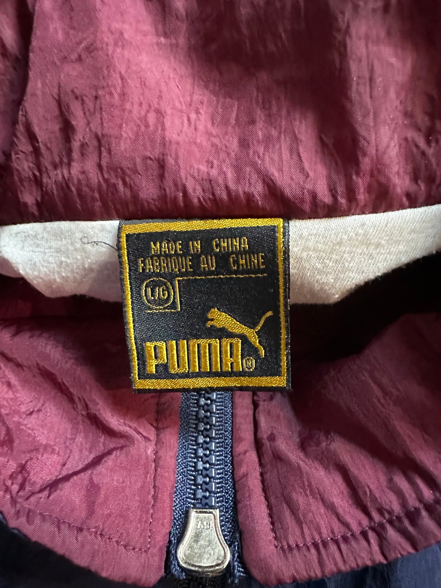 90s Puma Colour Blocking Zip-up Light Jacket - L
