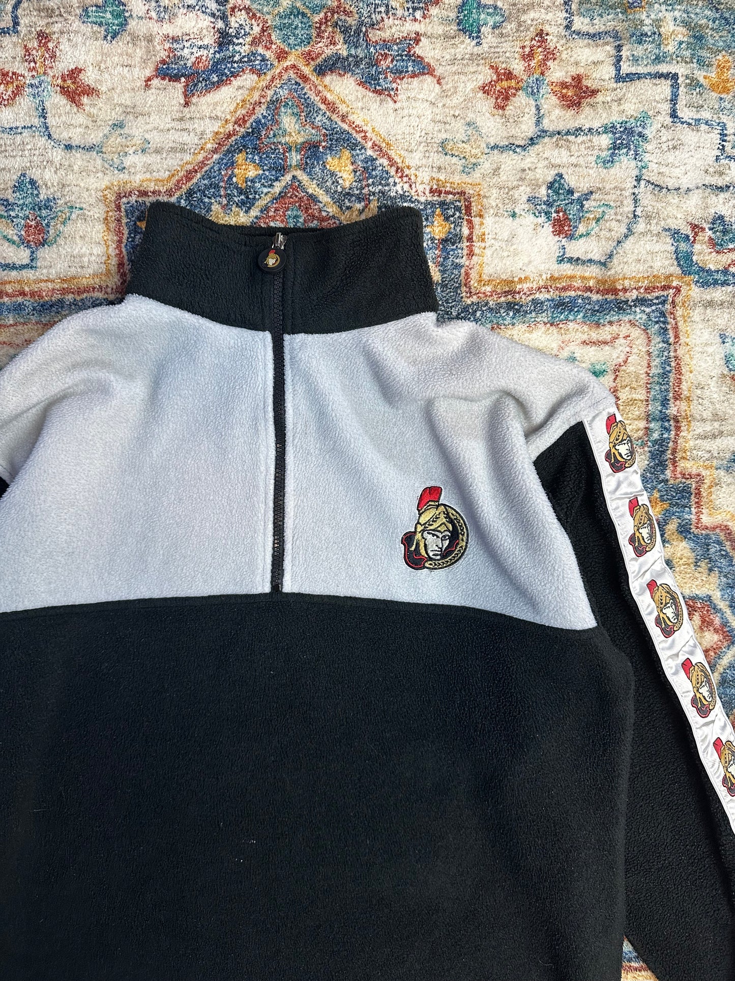 00s NHL Ottawa Senators 1/4 Zip-up Fleece - XL
