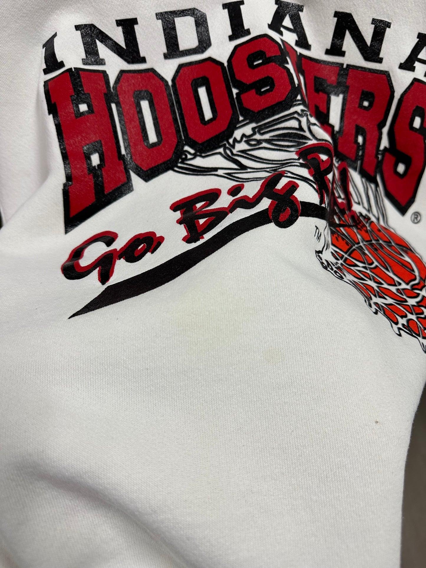 Vintage NCAA Indiana Hoosiers Basketball Crewneck - XL