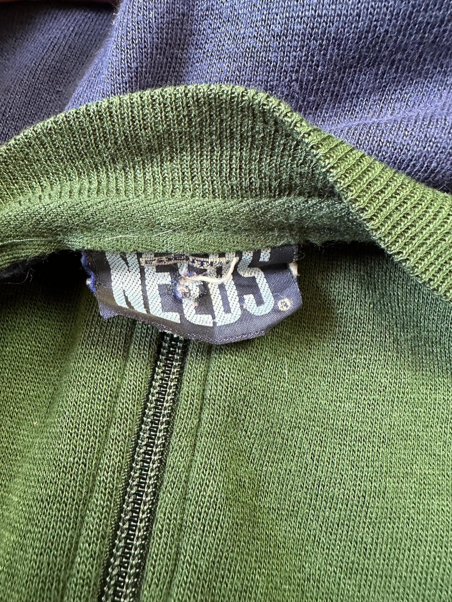 90s Colour Blocking Zip-up Sweatshirt - XXL