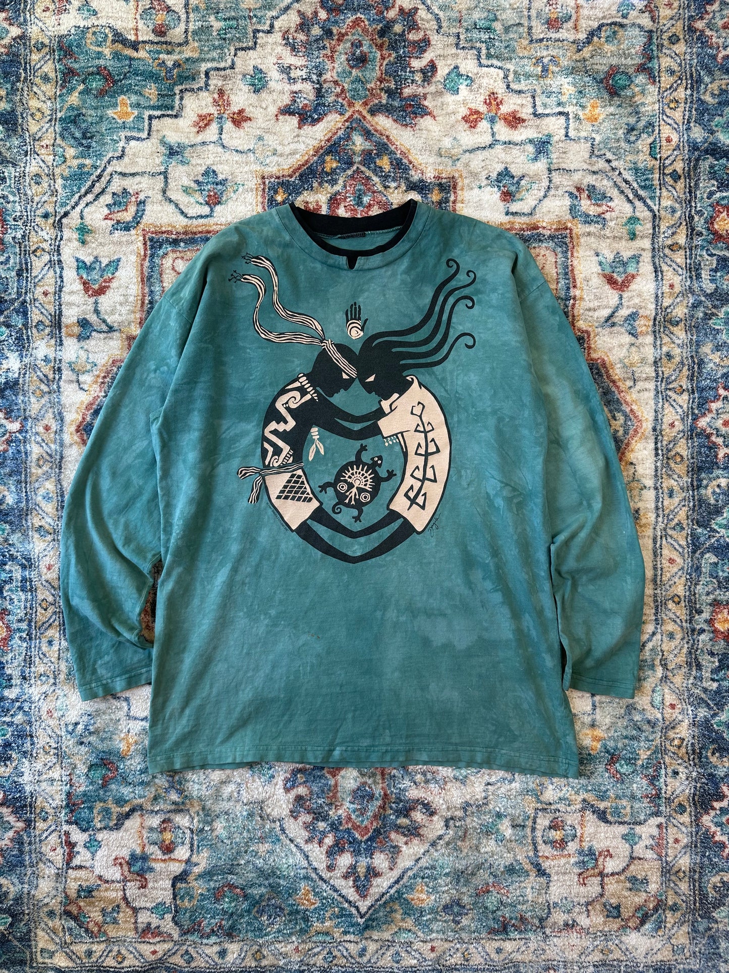 90s Dagoli Soul Mate Art Long Sleeve T-shirt - XL