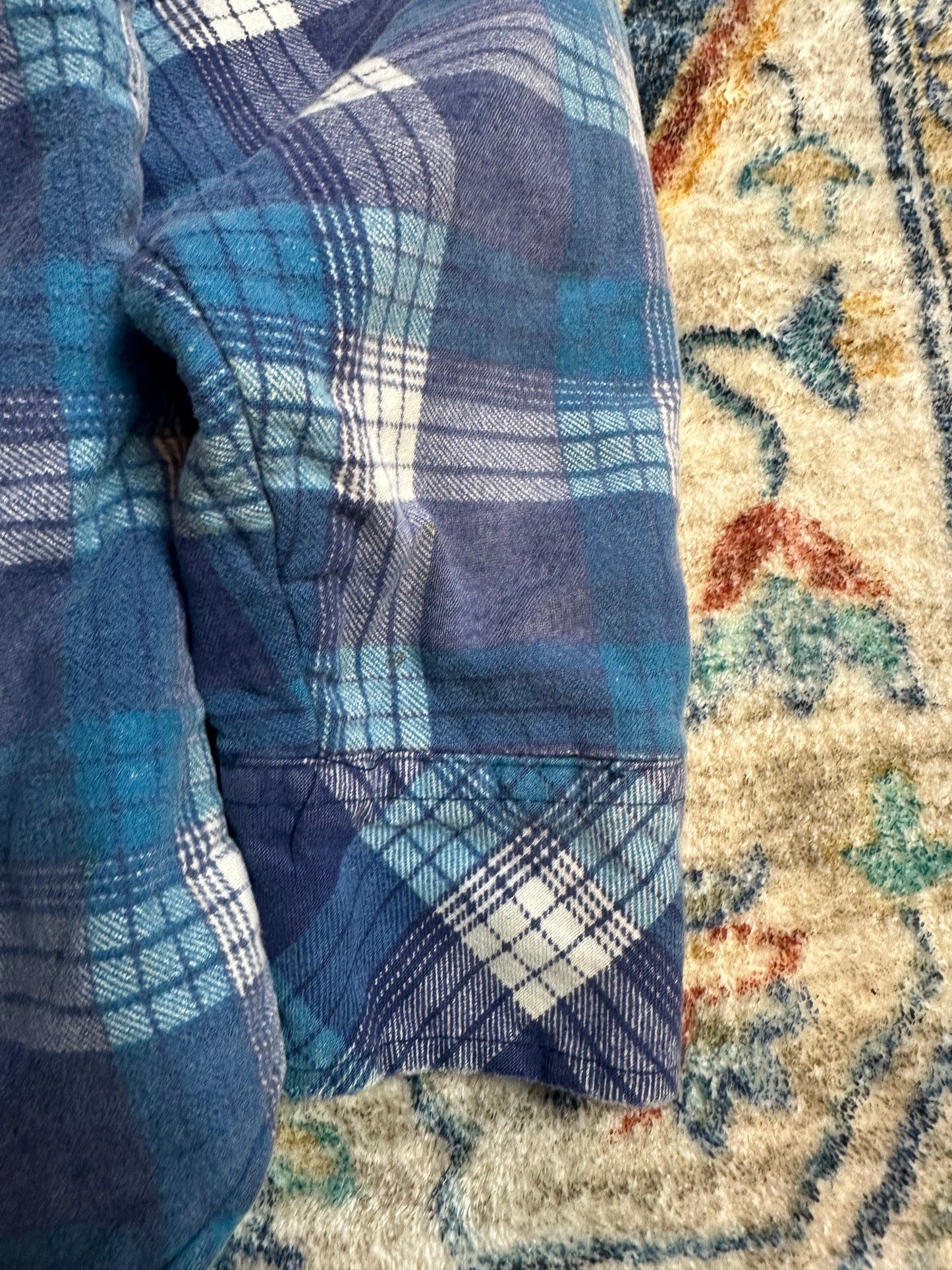 80s Bar-B Pearl Snap Flannel Shirt - S