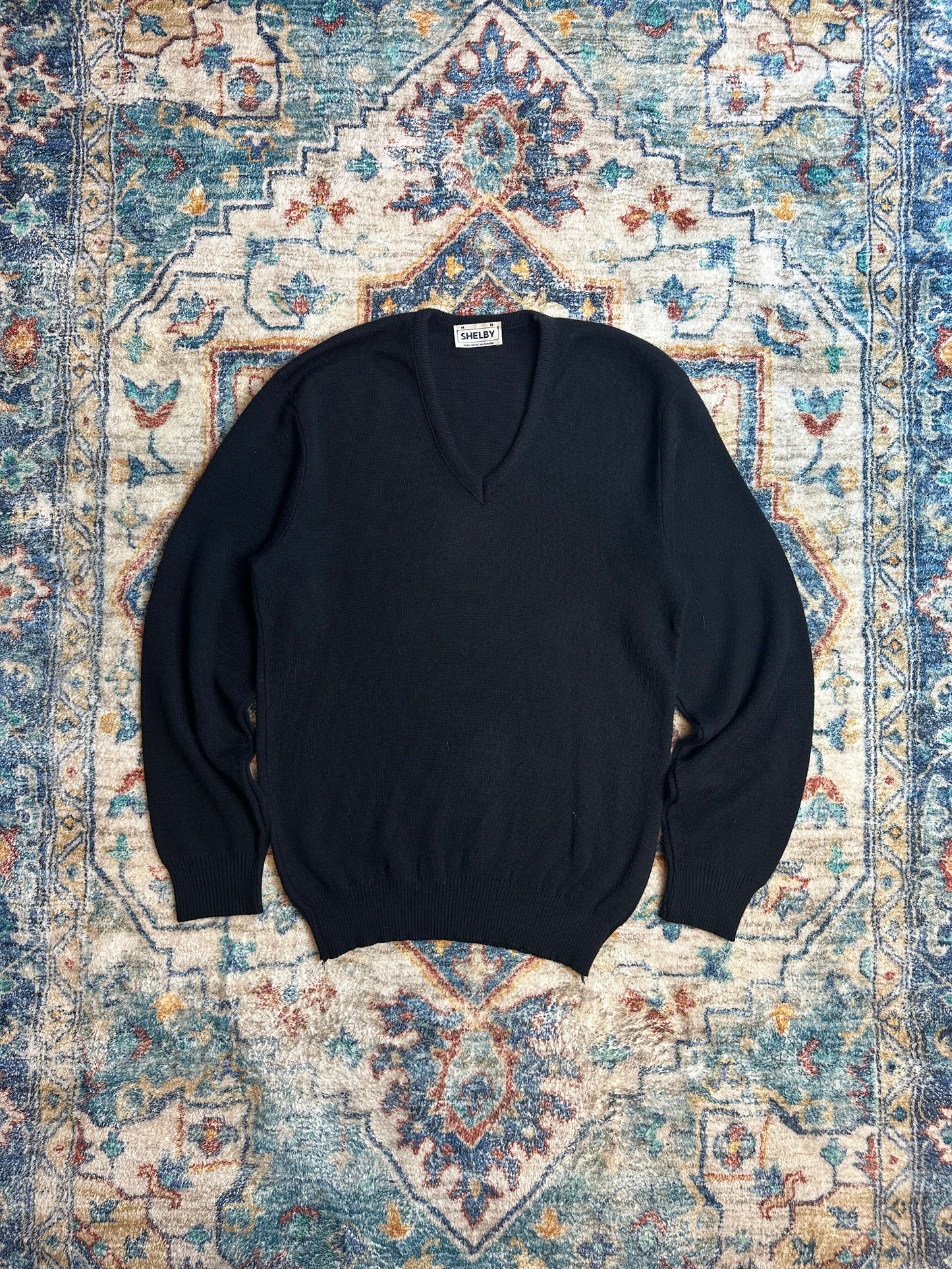 80s Shelby V-Neck Sweater - M