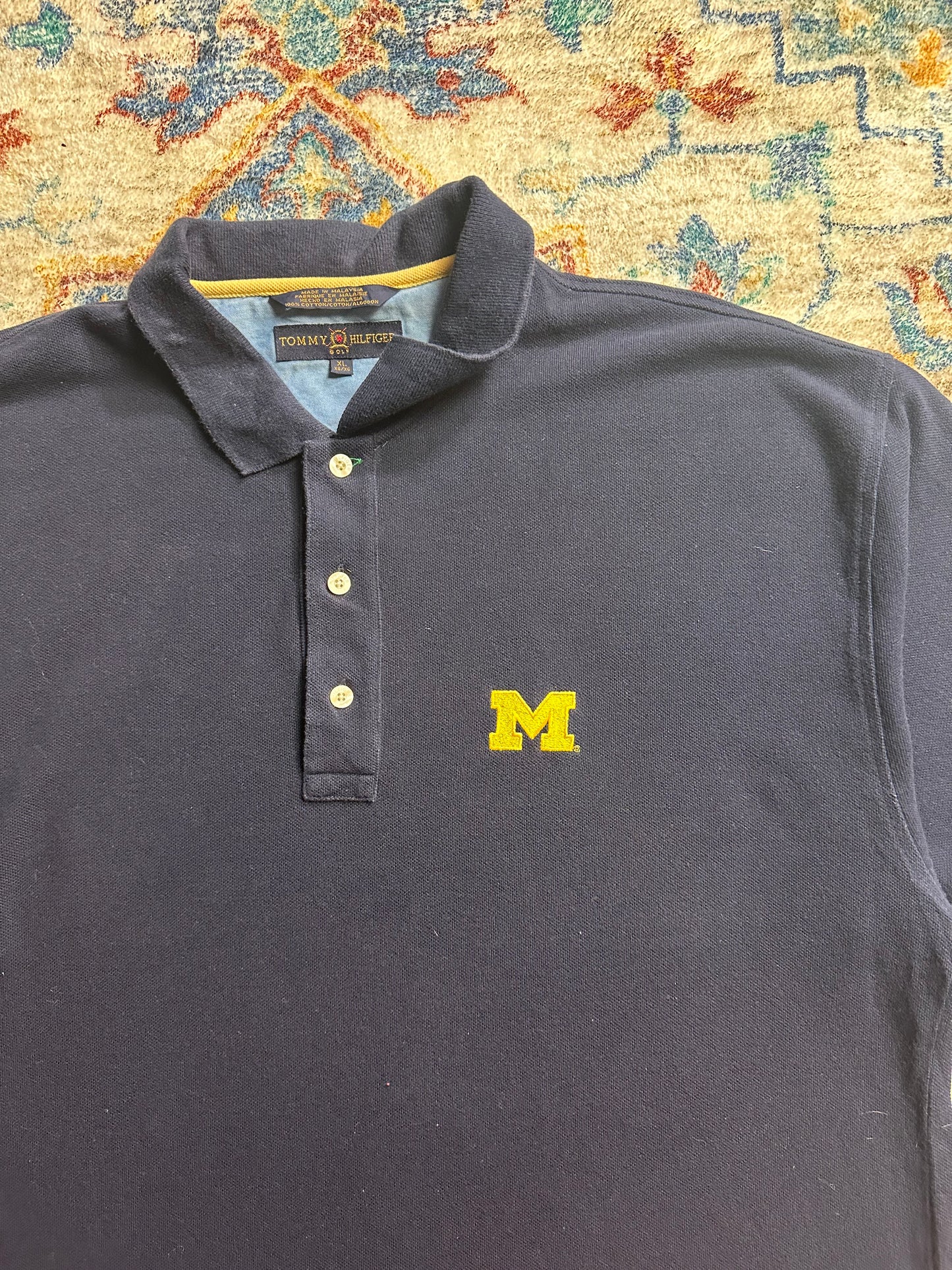 Tommy Hilfiger Michigan Wolverines Polo Shirt - XL