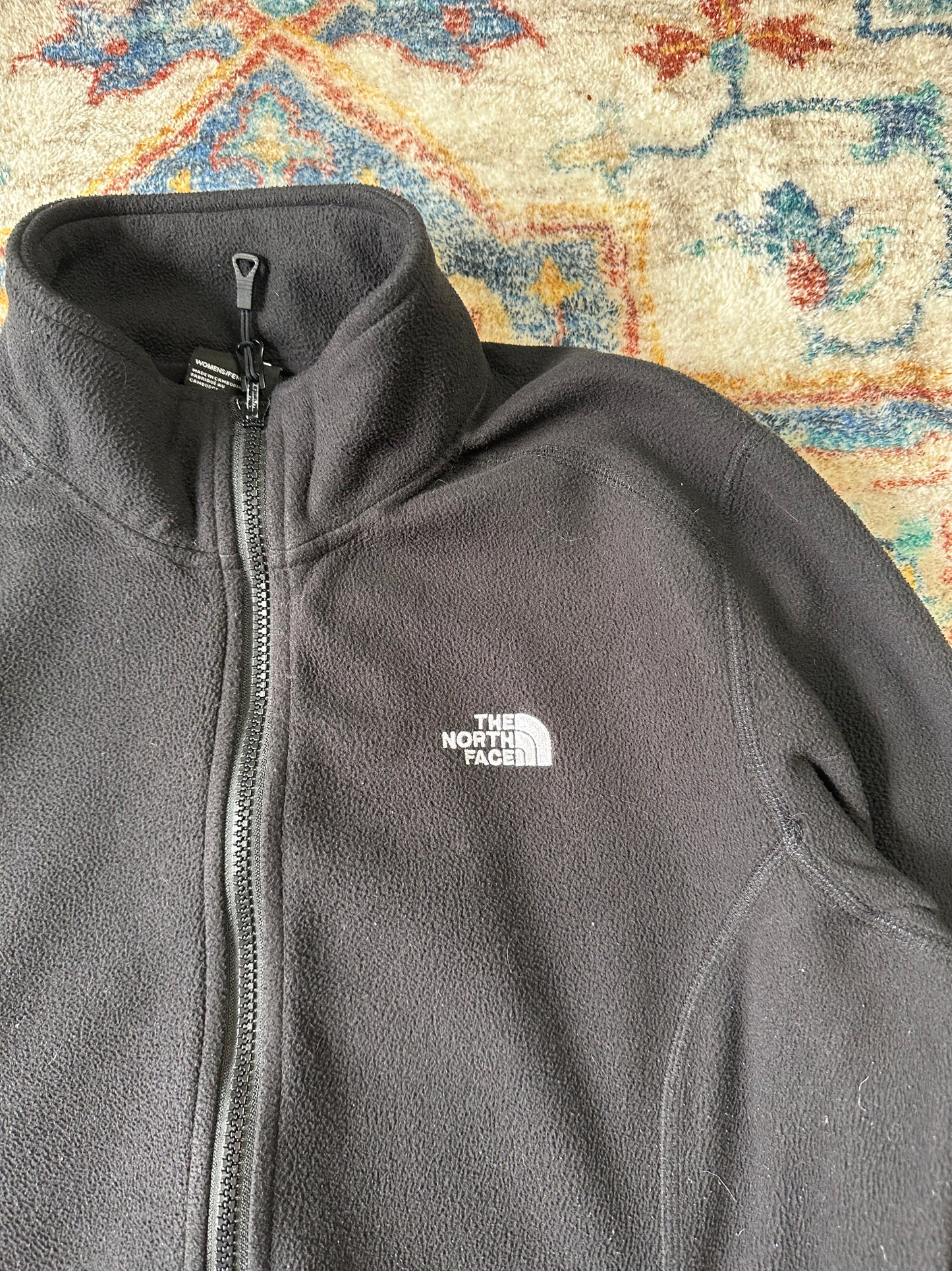 The North Face Black Zip-up Fleece - L