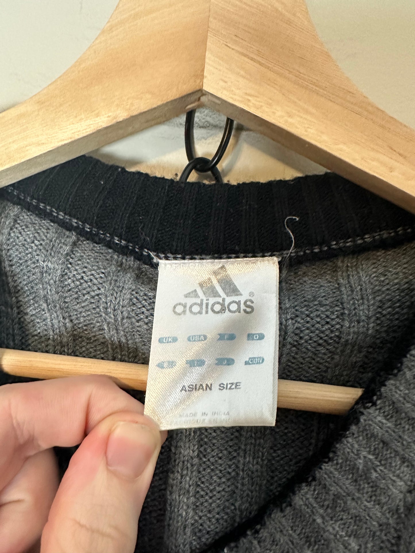 Adidas Cable Knit Sweater Vest - M