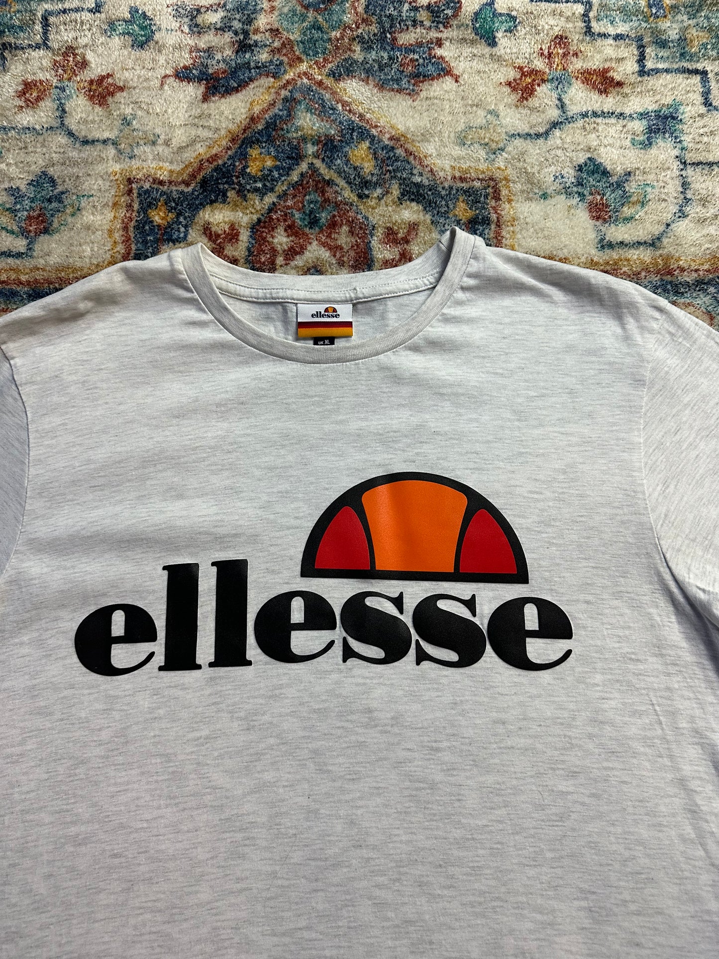 00s Ellesse Spellout Logo T-shirt - XL