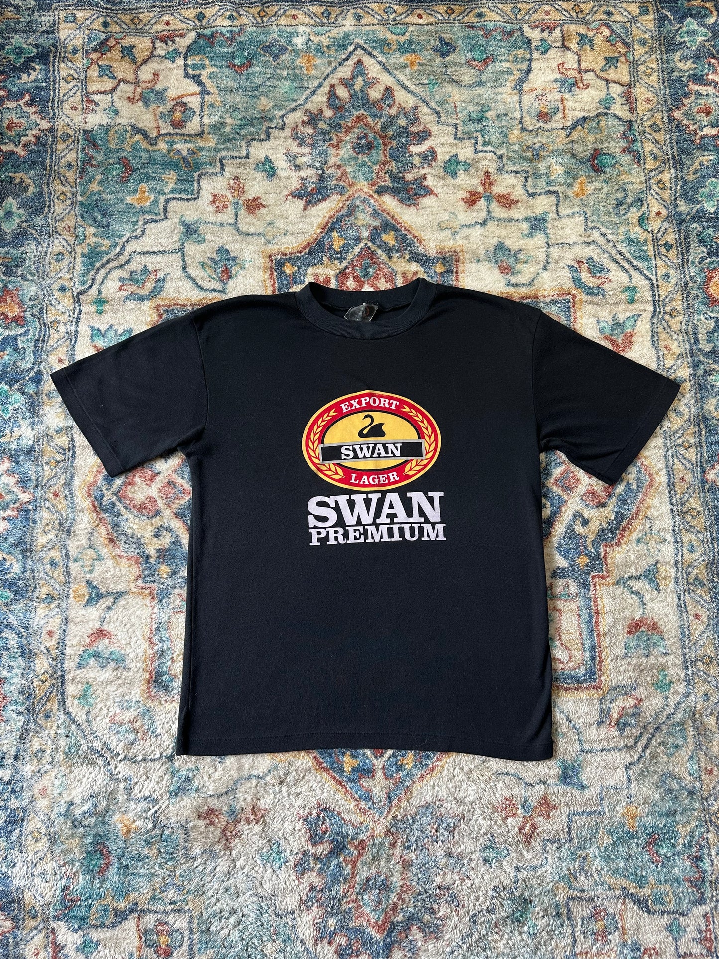90s Swan Lager Beer T-shirt - M