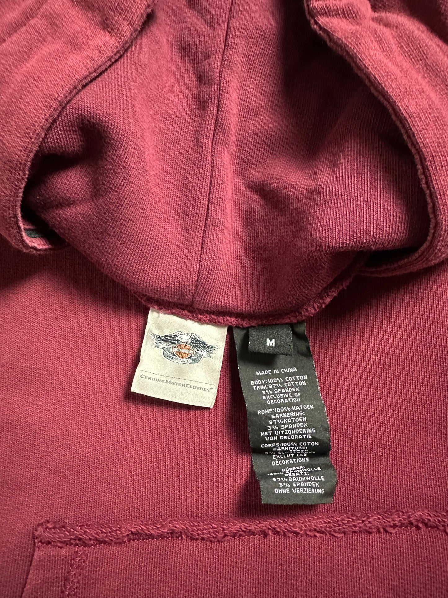 00s Harley Davidson Logo Pullover Hoodie - M