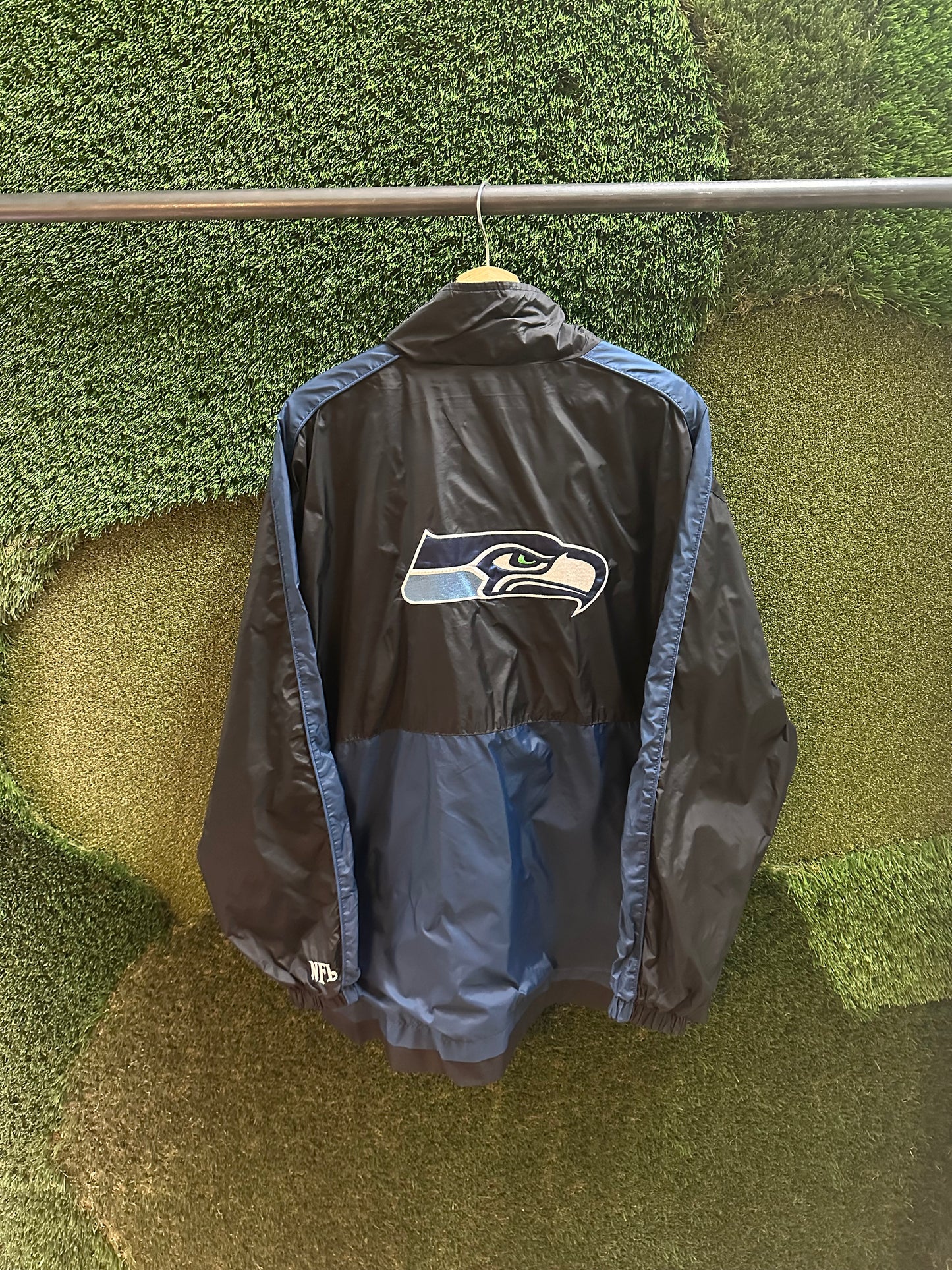 00s NFL Seattle Seahawks Zip-up Light Jacket - L