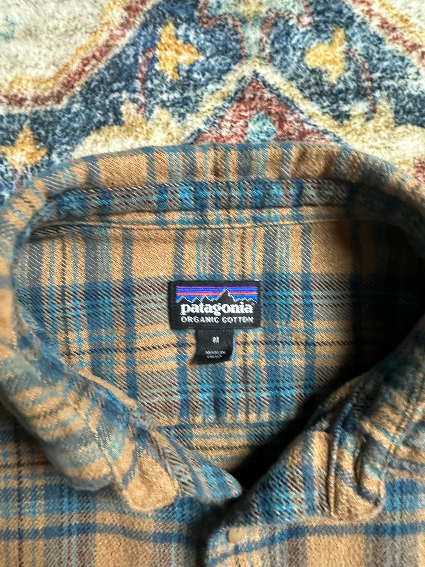Patagonia Organic Cotton Plaid Flannel Shirt - M
