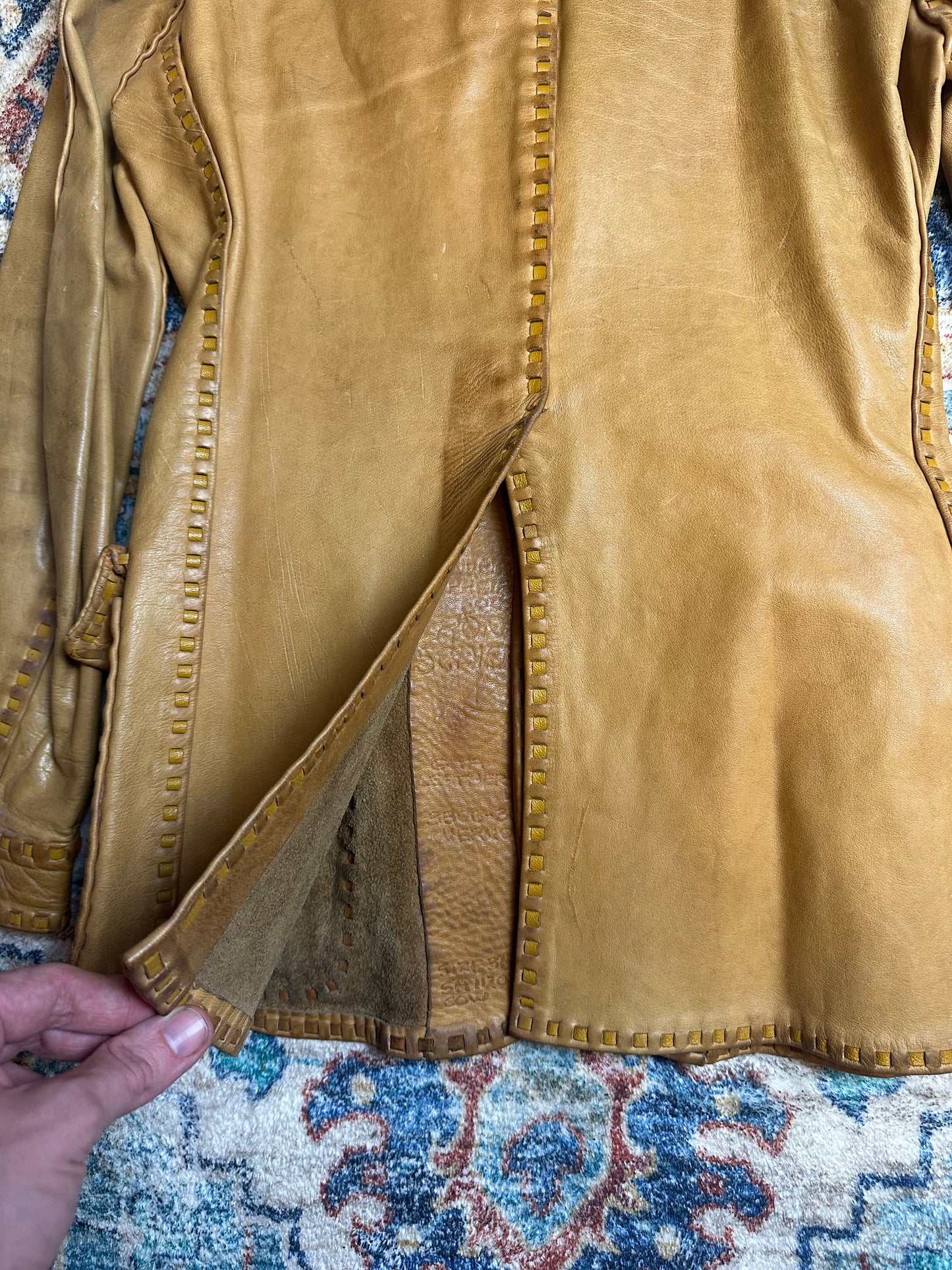 1920s Gita Leather MFG Cow Hide Leather Jacket - S