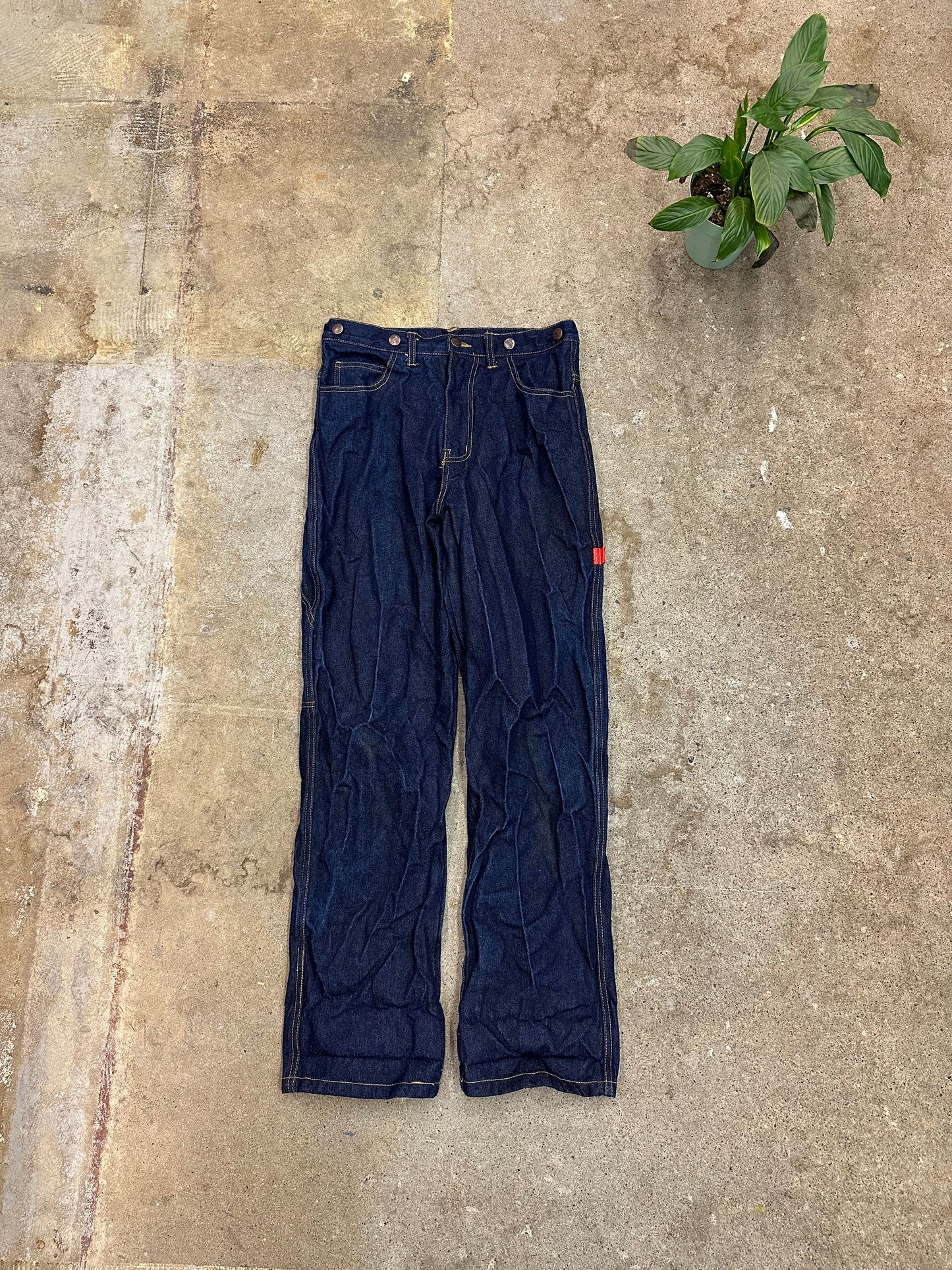 80s King Strap Carpenter Darkwash Jeans - 30