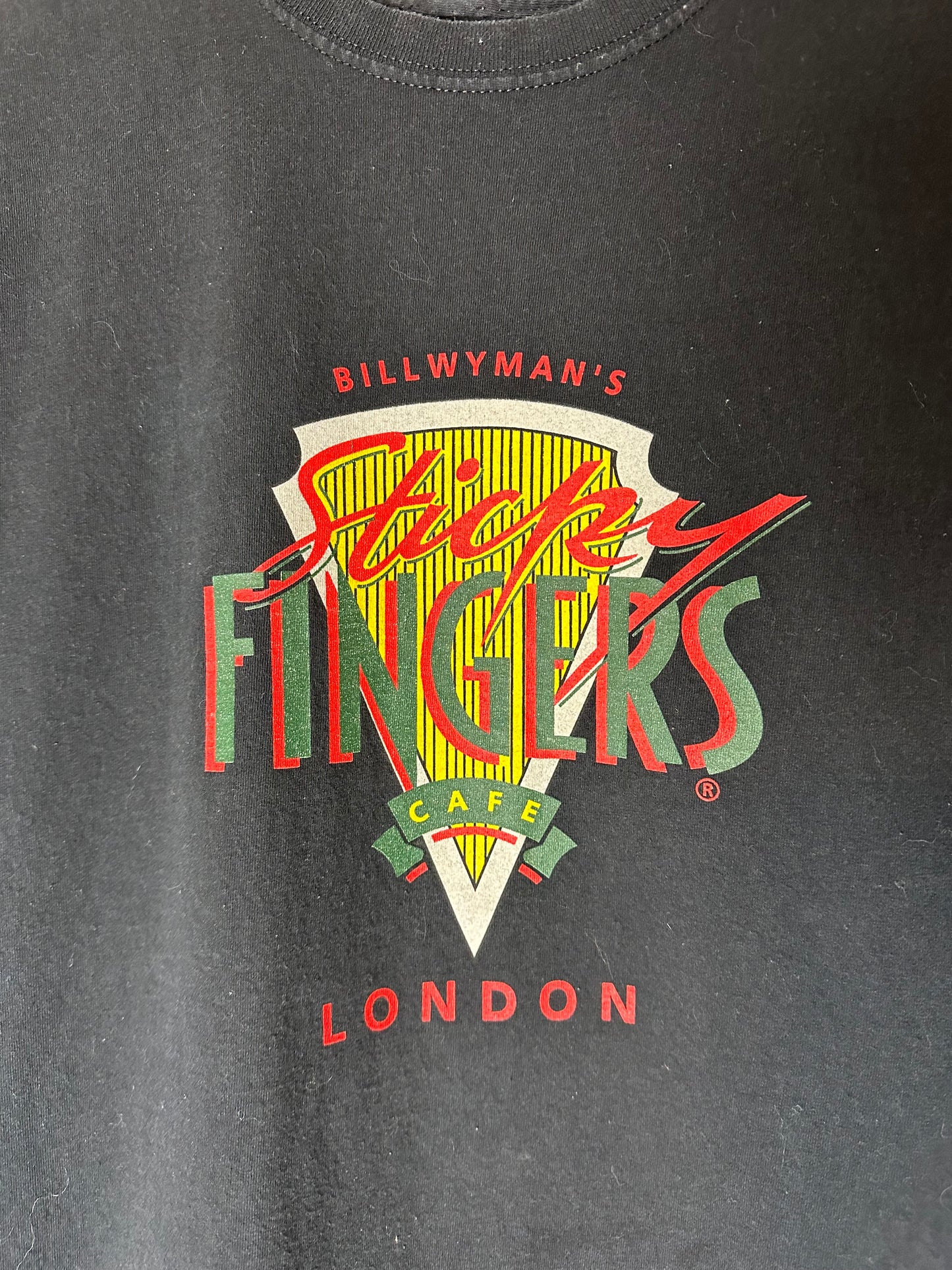 00s Sticky Fingers Cafe Logo T-shirt - L