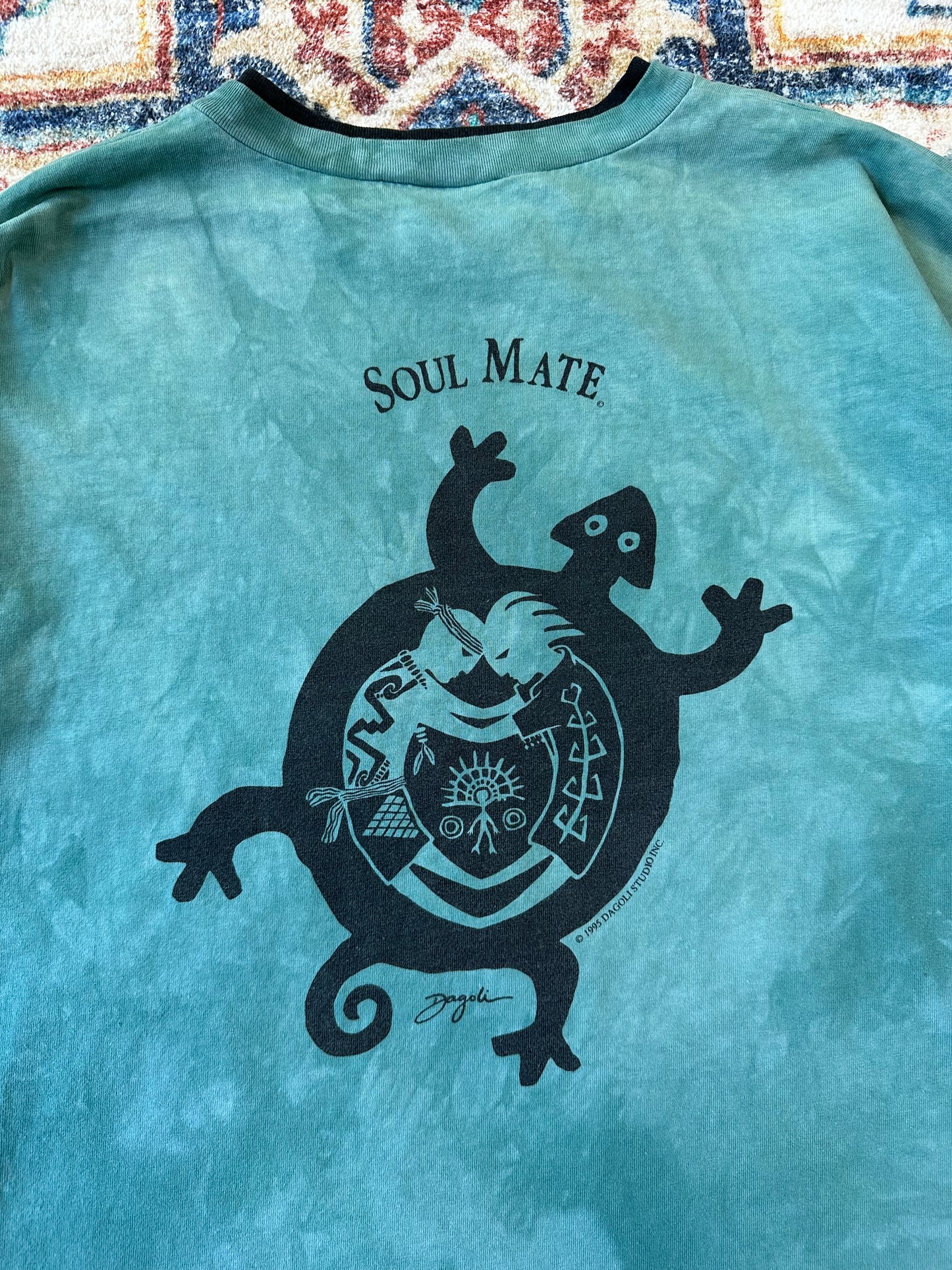 90s Dagoli Soul Mate Art Long Sleeve T-shirt - XL