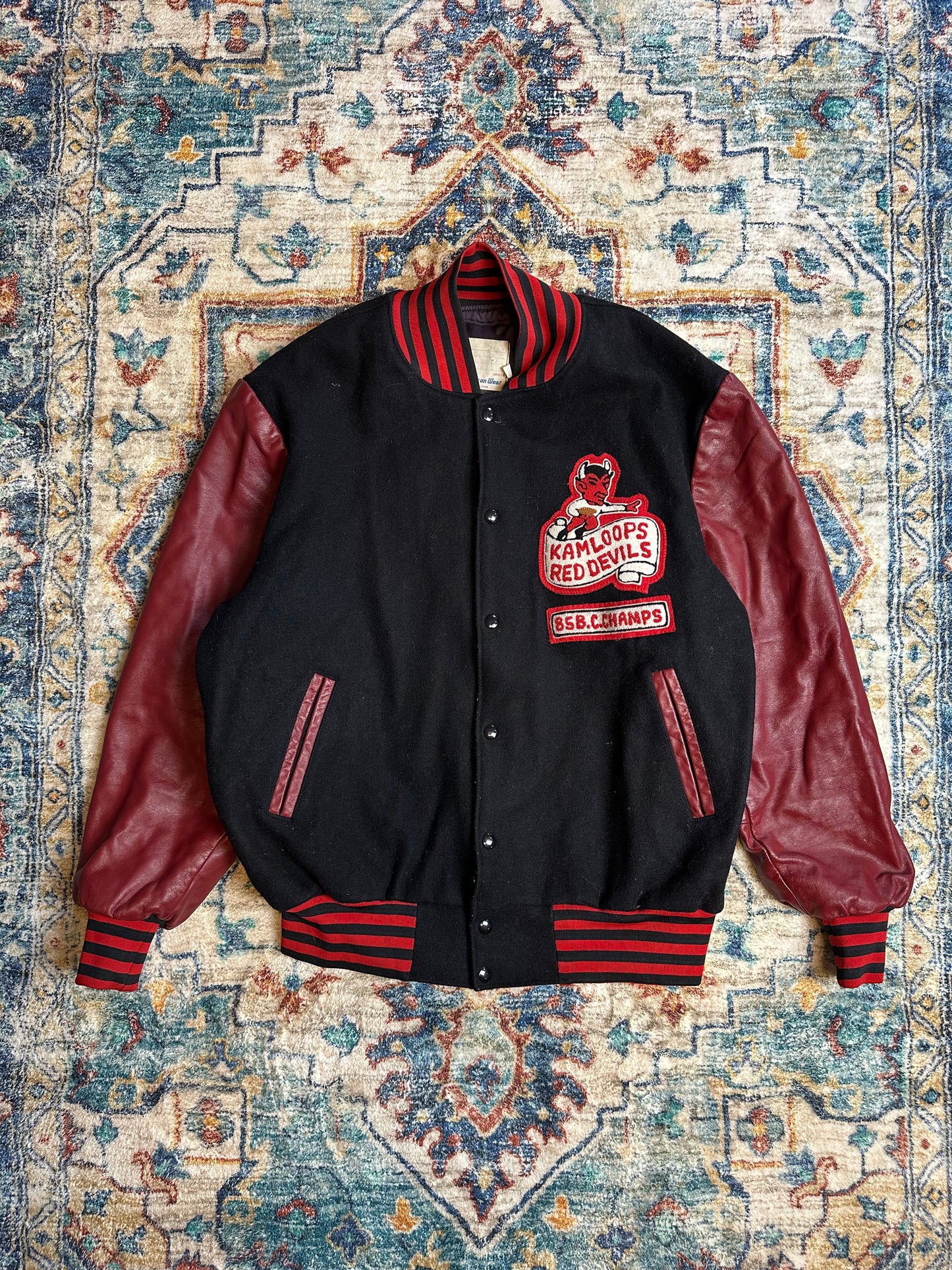 80s Football Champions Varsity Jacket - XL