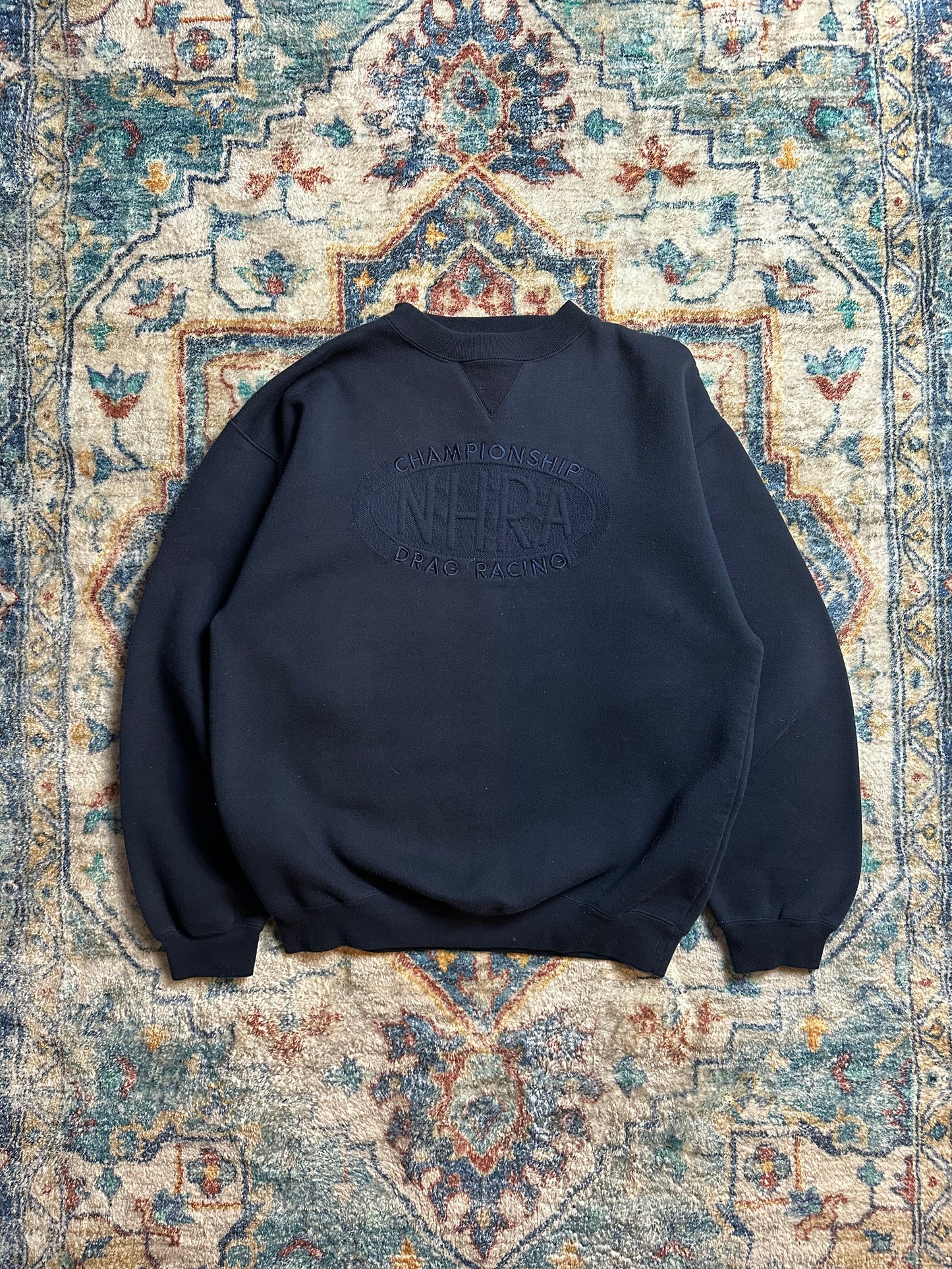 00s NHRA Racing Tonal Logo Crewneck - M