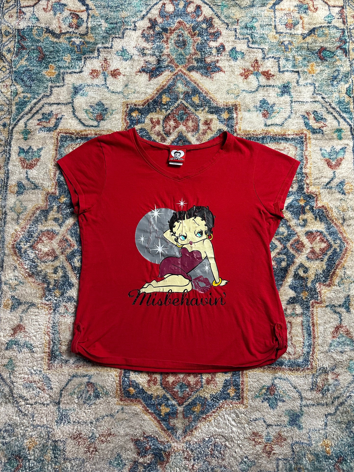 00s Betty Boop Misbehavin’ T-shirt - M