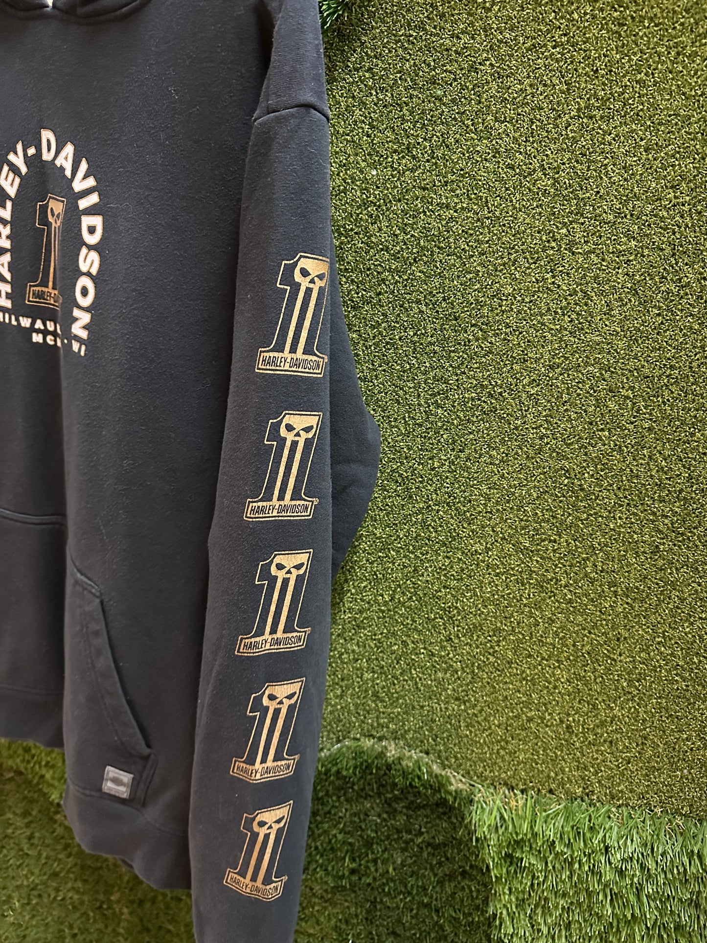 Harley Davidson Logo Hoodie - L