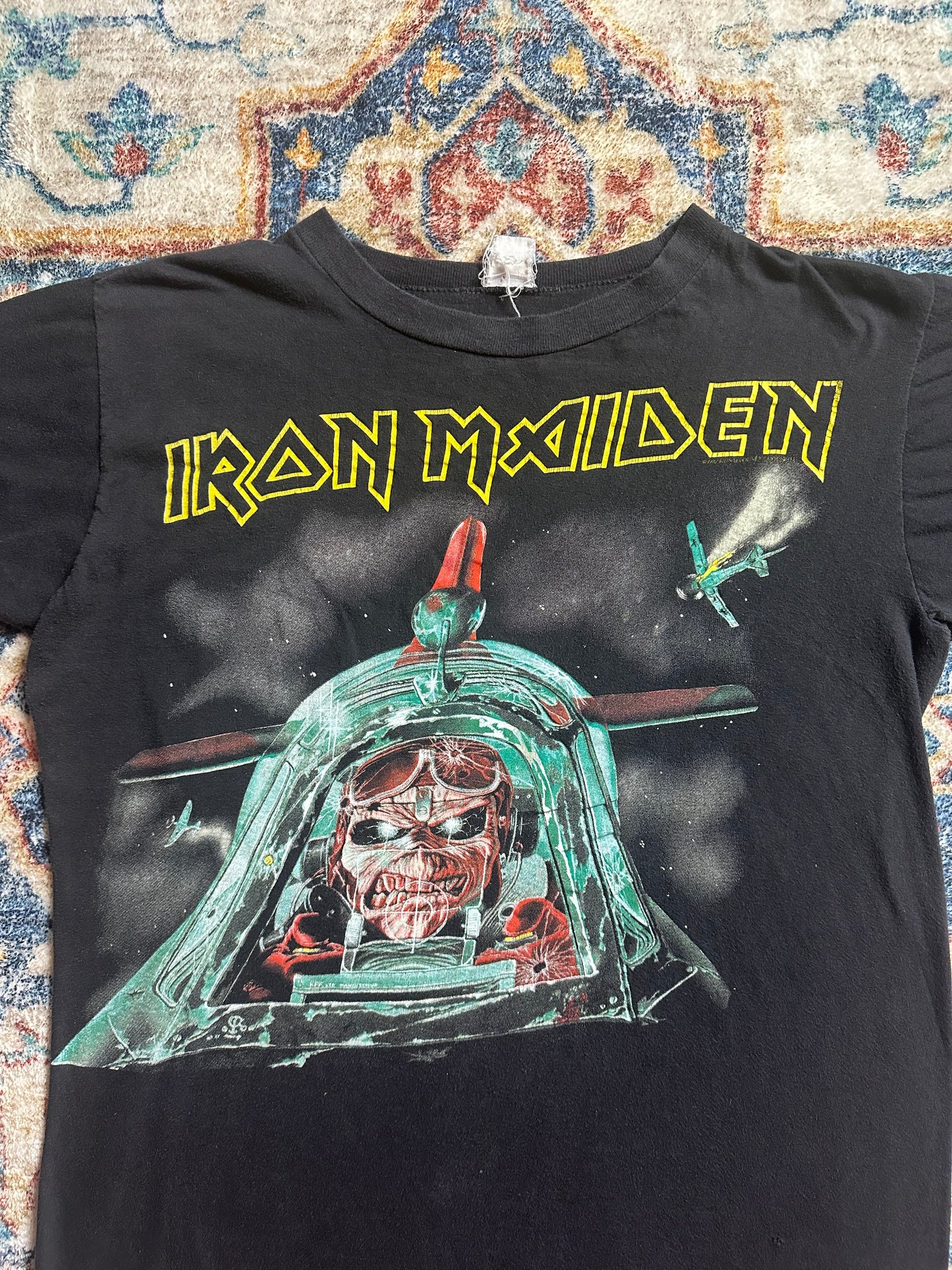 80s Iron Maiden Aces High Band T-shirt - M