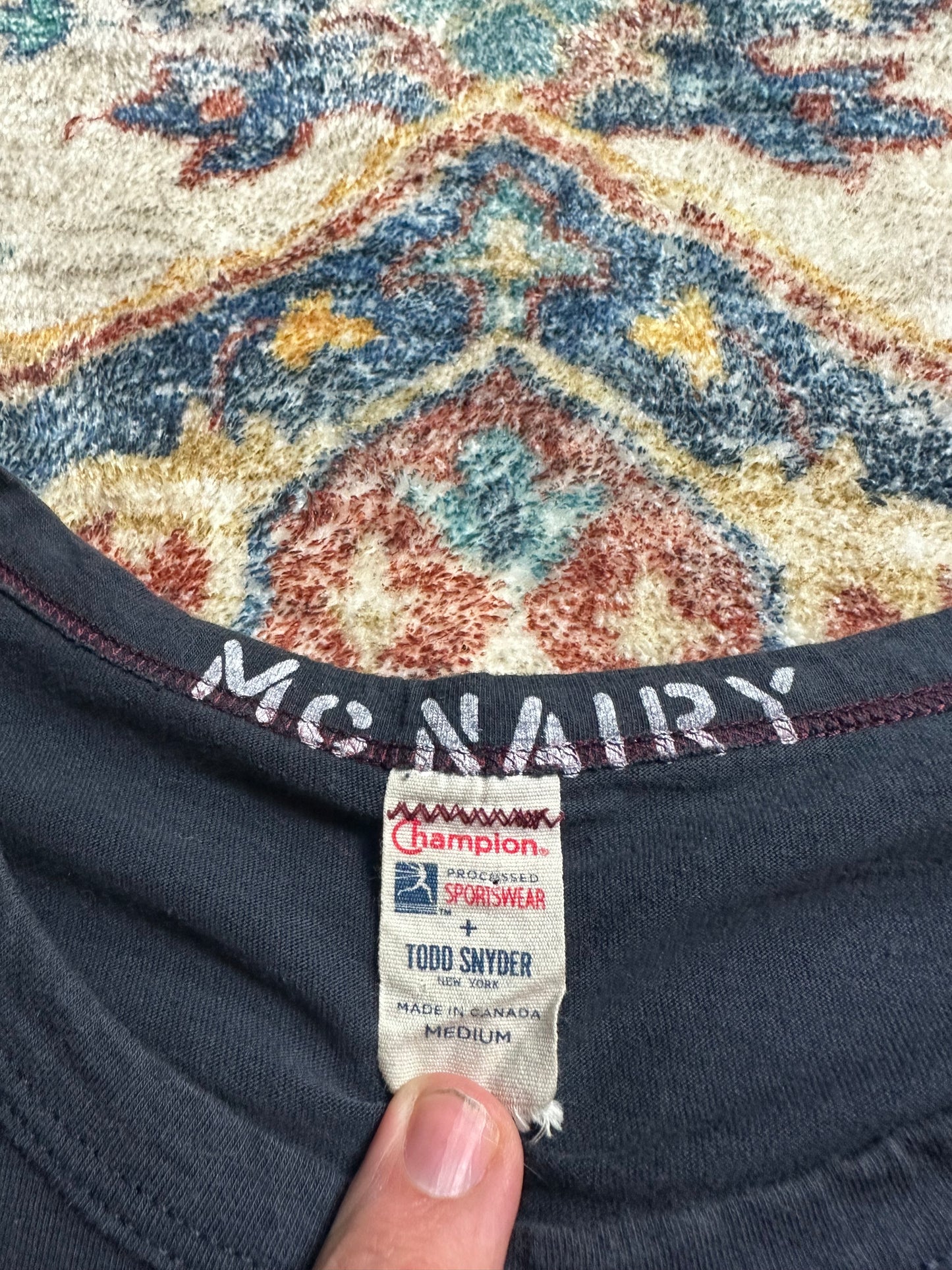 00s Champion Mark McNairy Flower T-shirt - M