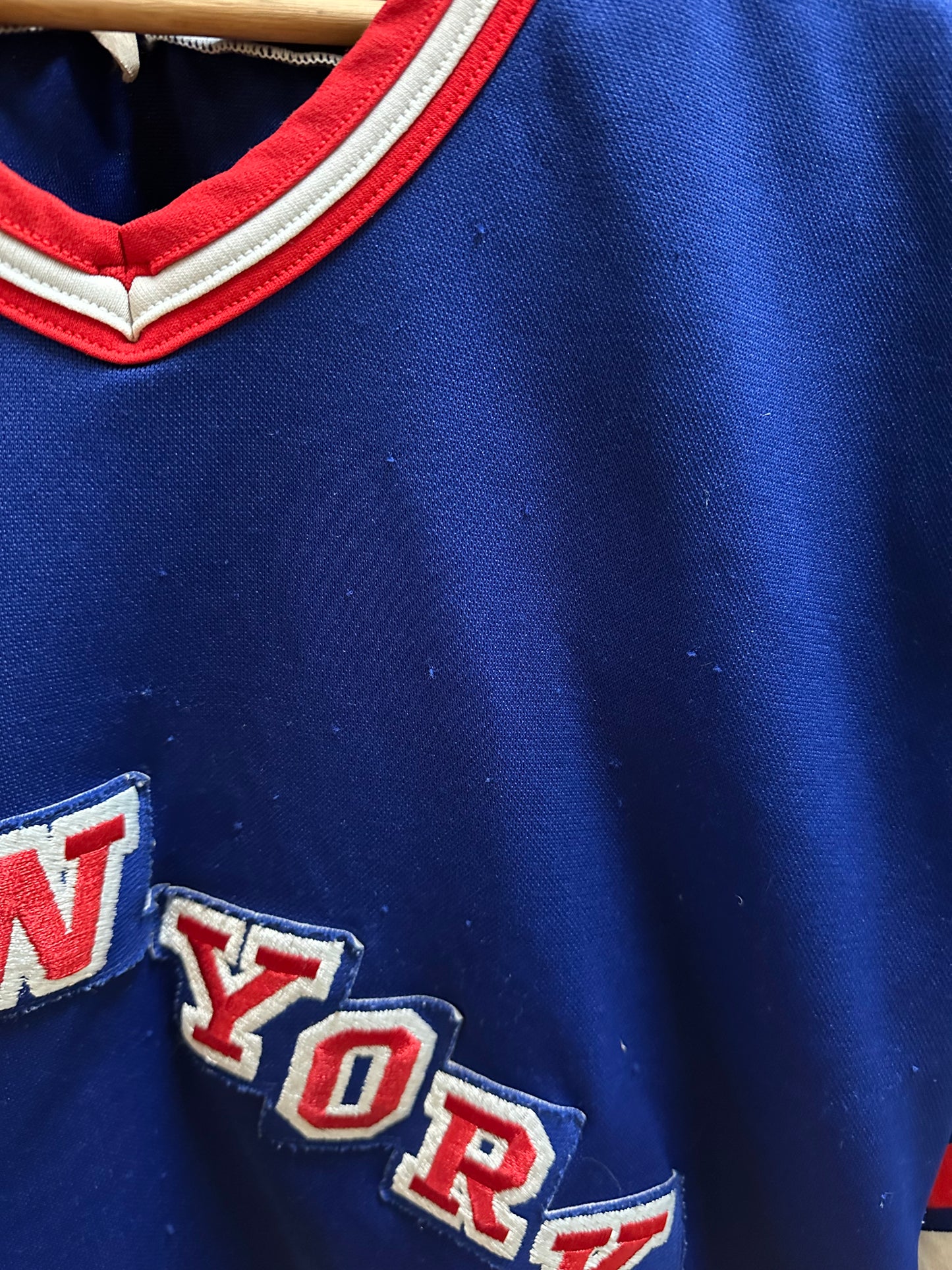 90s NHL CCM New York Rangers Spellout Jersey - M