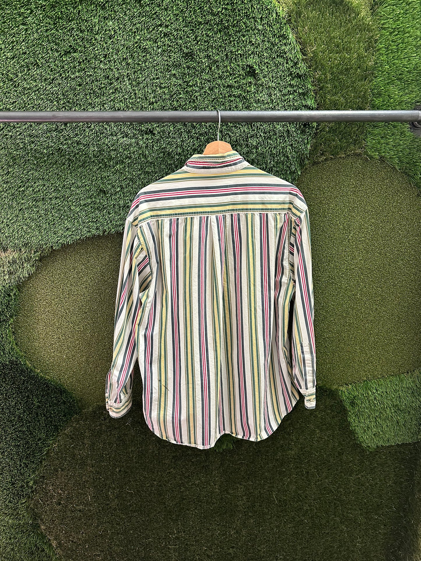 Vintage Christopher Rand Pin Striping Button-up Shirt - L