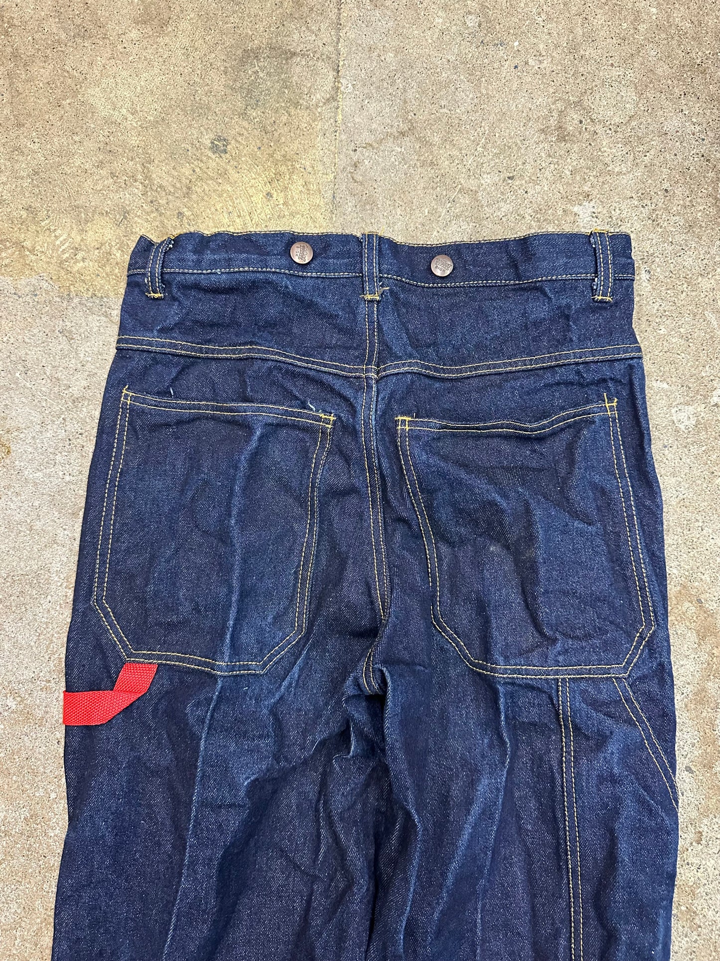 80s King Strap Carpenter Darkwash Jeans - 30