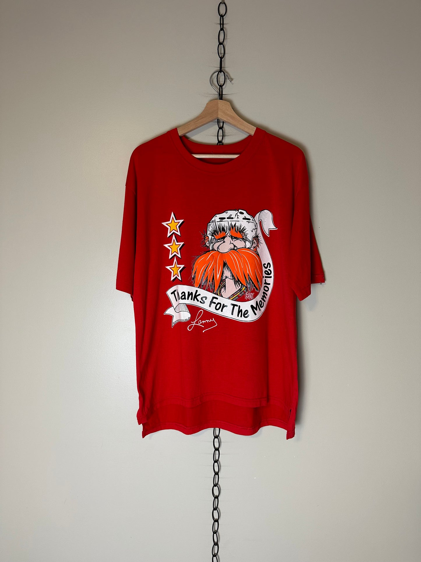 80s NHL Calgary Flames Lanny McDonald T-shirt - L