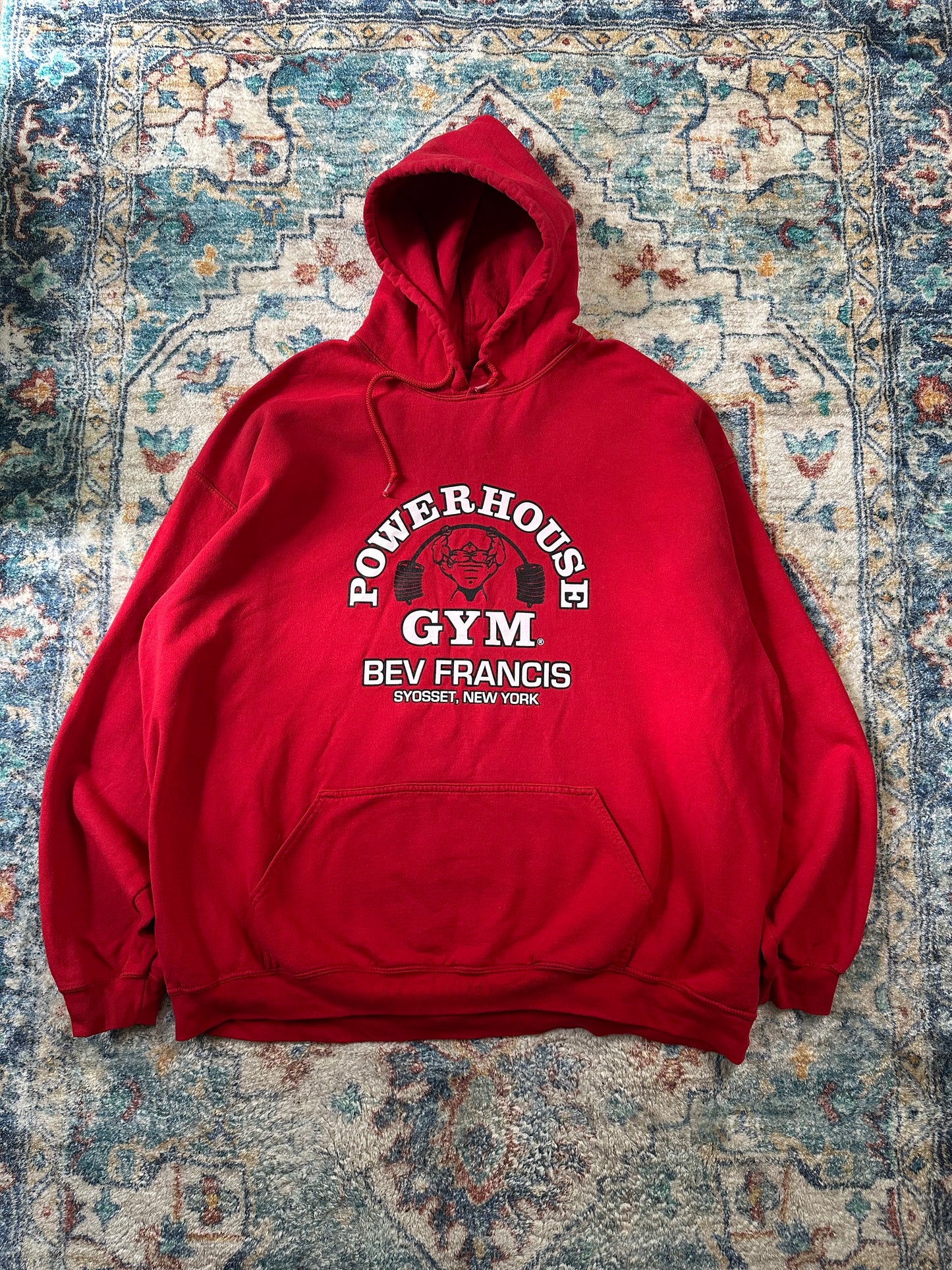 90s Powerhouse Gym New York Pullover Hoodie - XXL