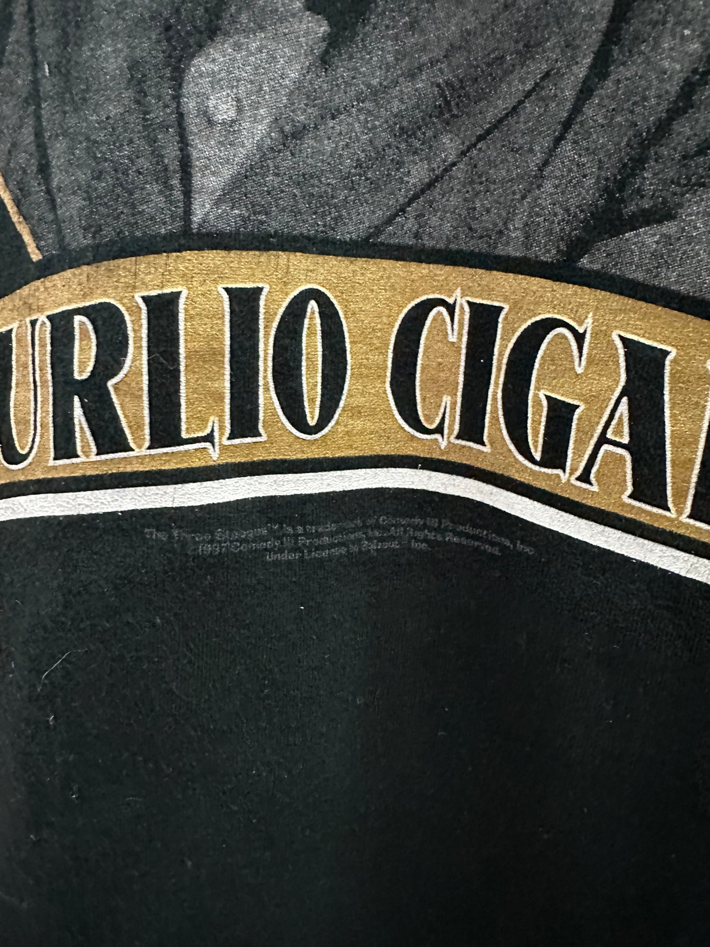 Vintage 1997 The Three Stooges Curlio Cigars T-shirt - XL