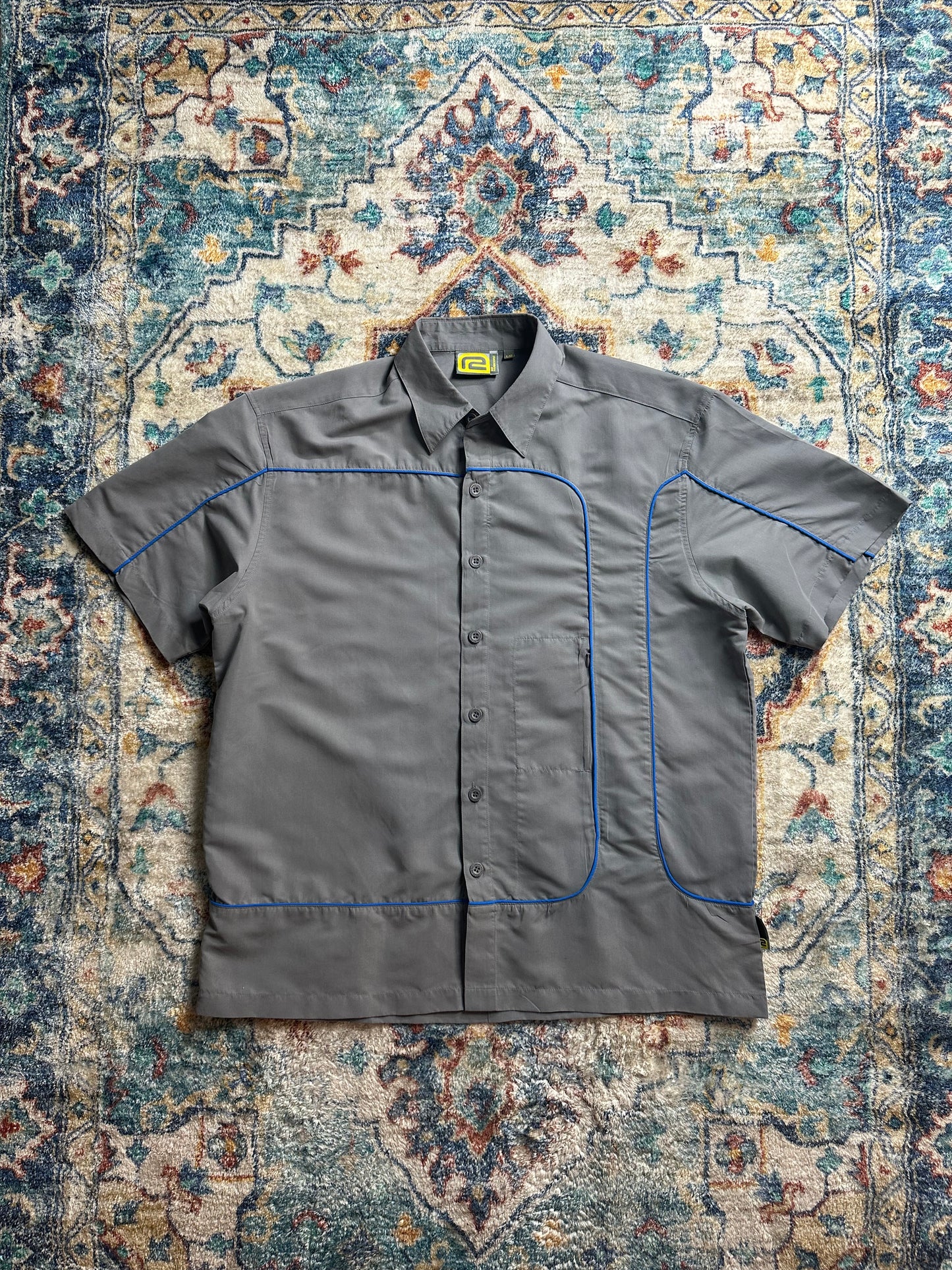 00s Piping Button-up Shirt - L