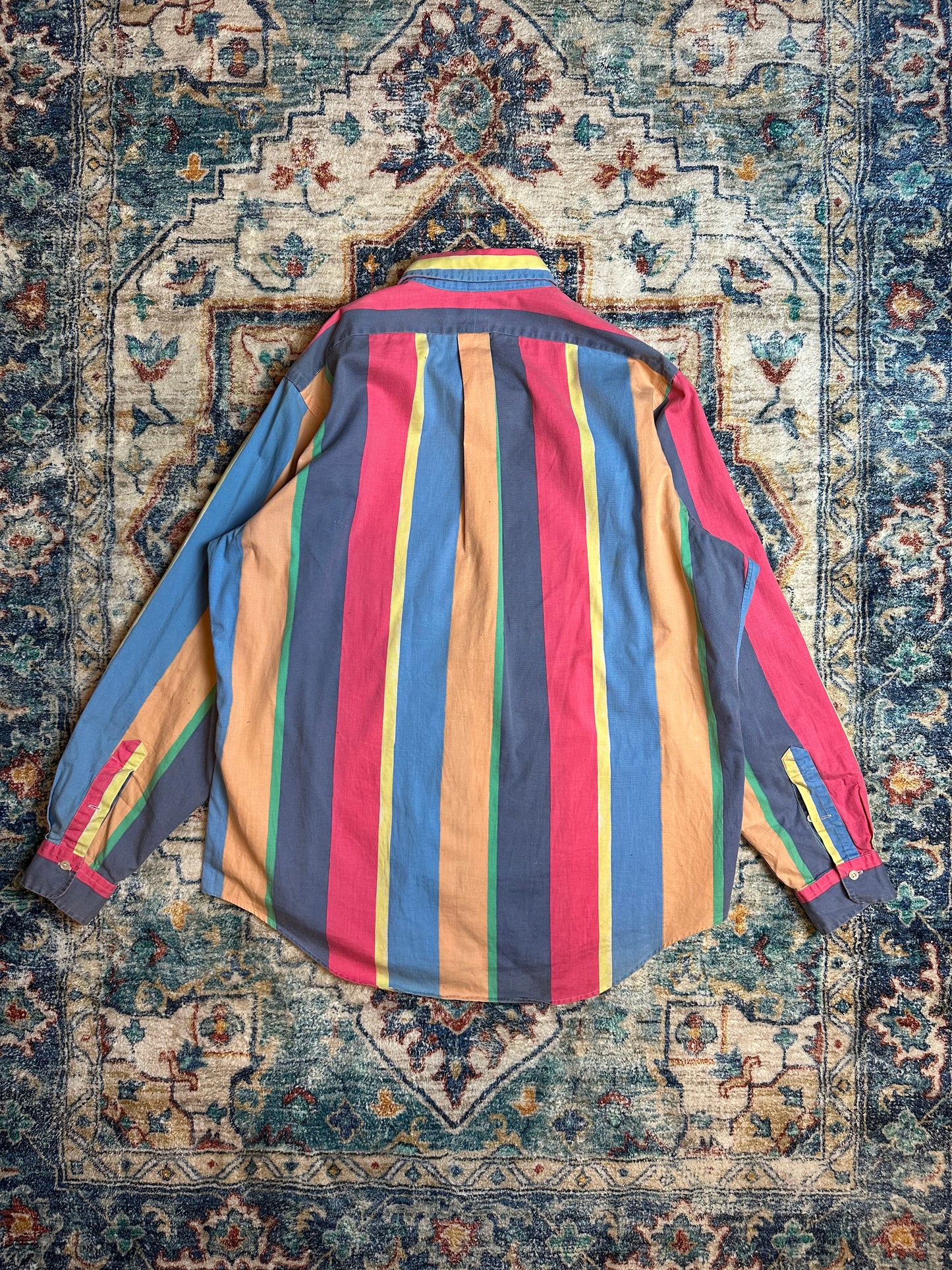 Polo Ralph Lauren Colour Block Striped Button-up Shirt - XL