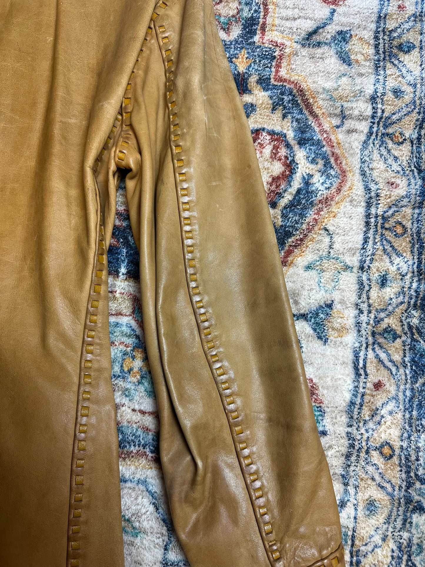 1920s Gita Leather MFG Cow Hide Leather Jacket - S
