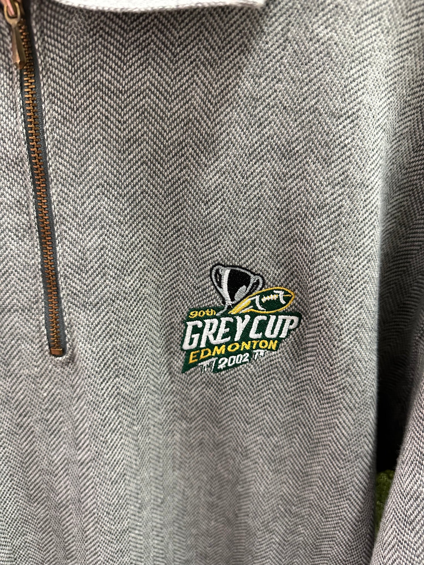 Vintage NWT 2002 Grey Cup 1/4 Zip Polo - L