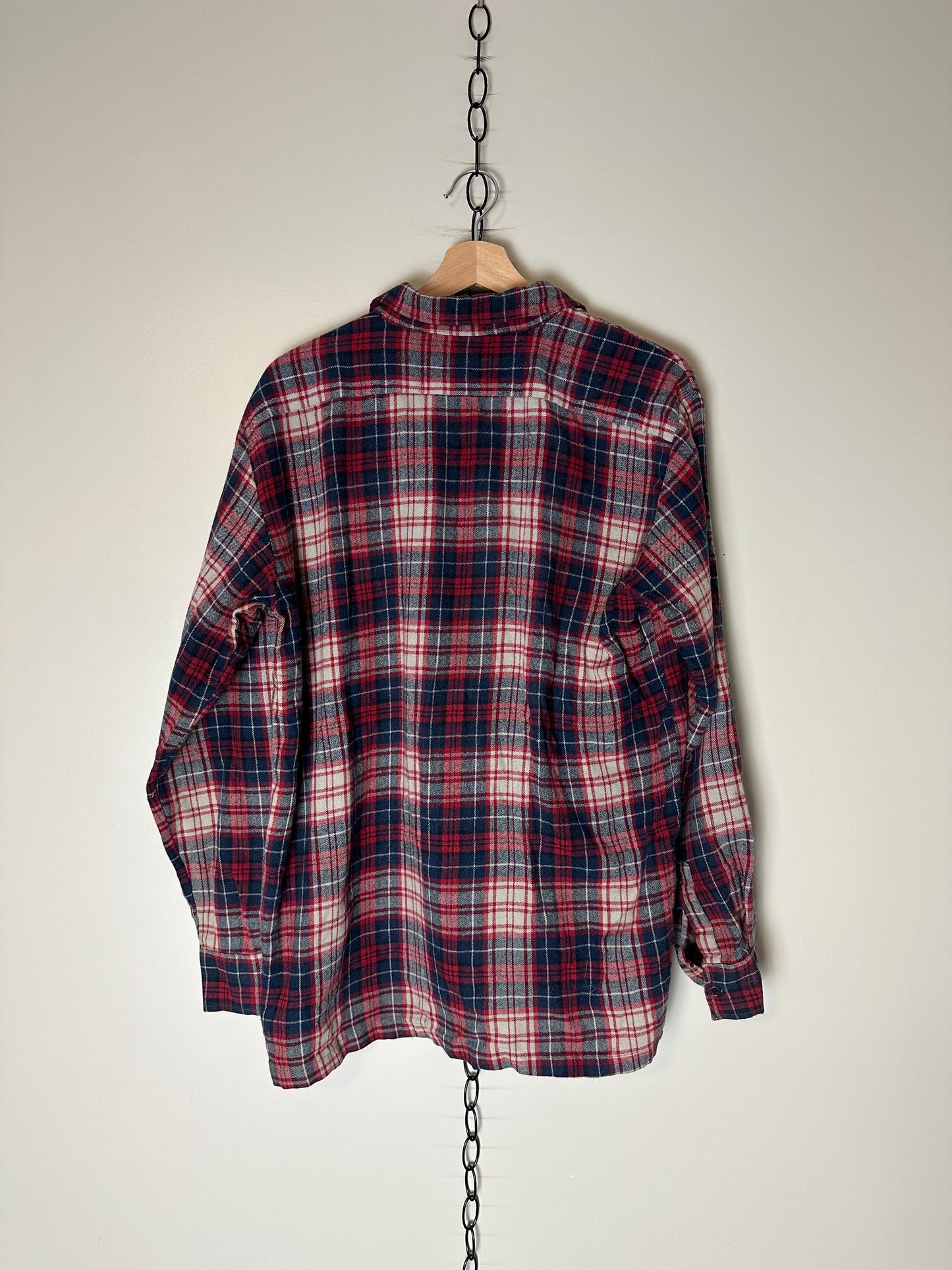 90s Polo Ralph Lauren Red Plaid Flannel Shirt - L
