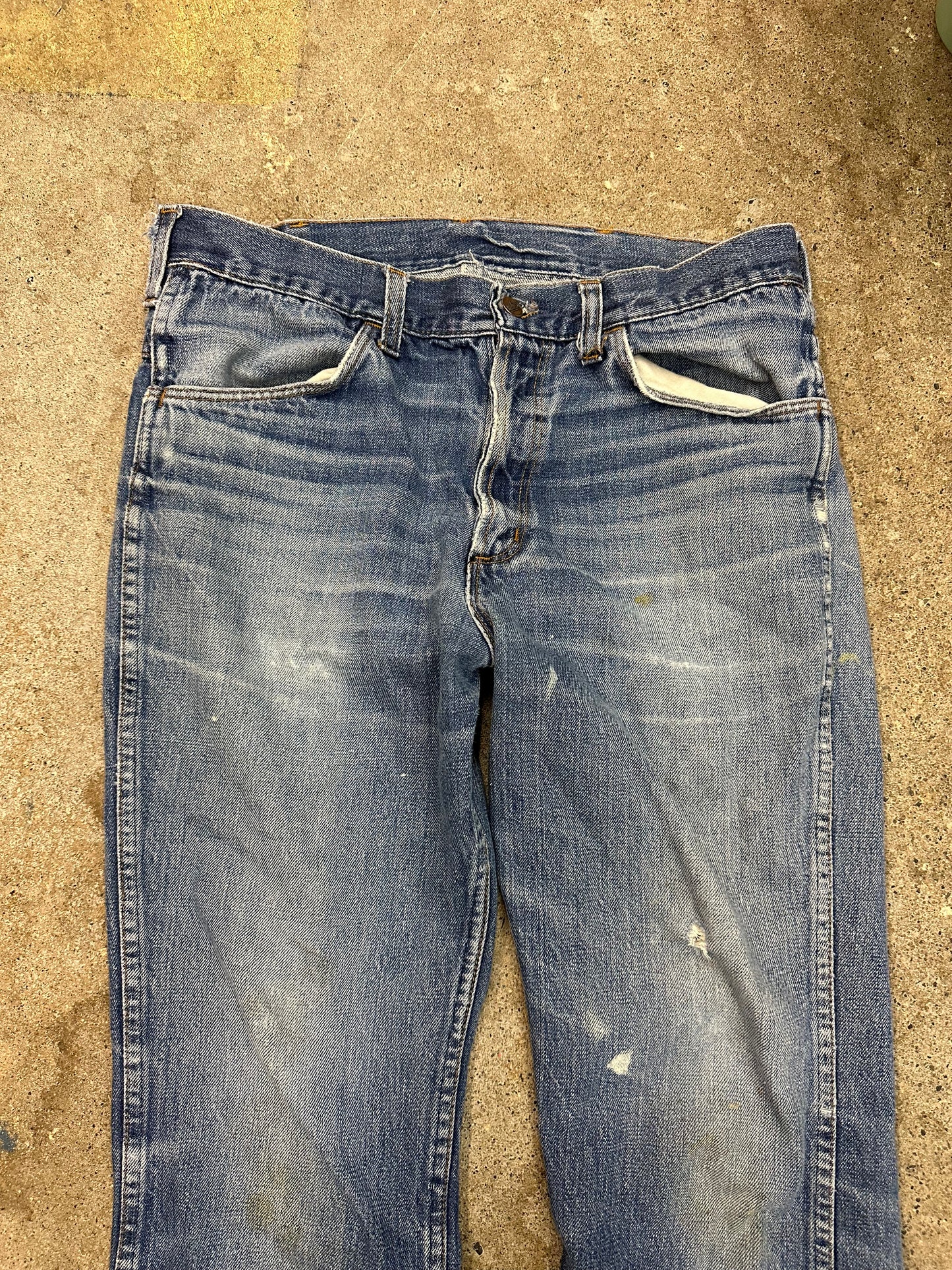 70s Blue Midwash Jeans - 34
