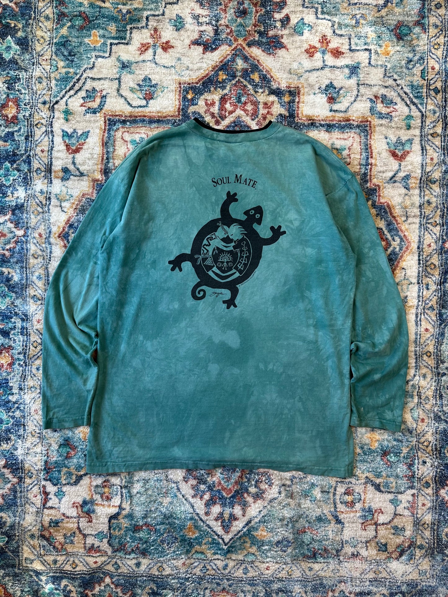 90s Dagoli Soul Mate Art Long Sleeve T-shirt - XL