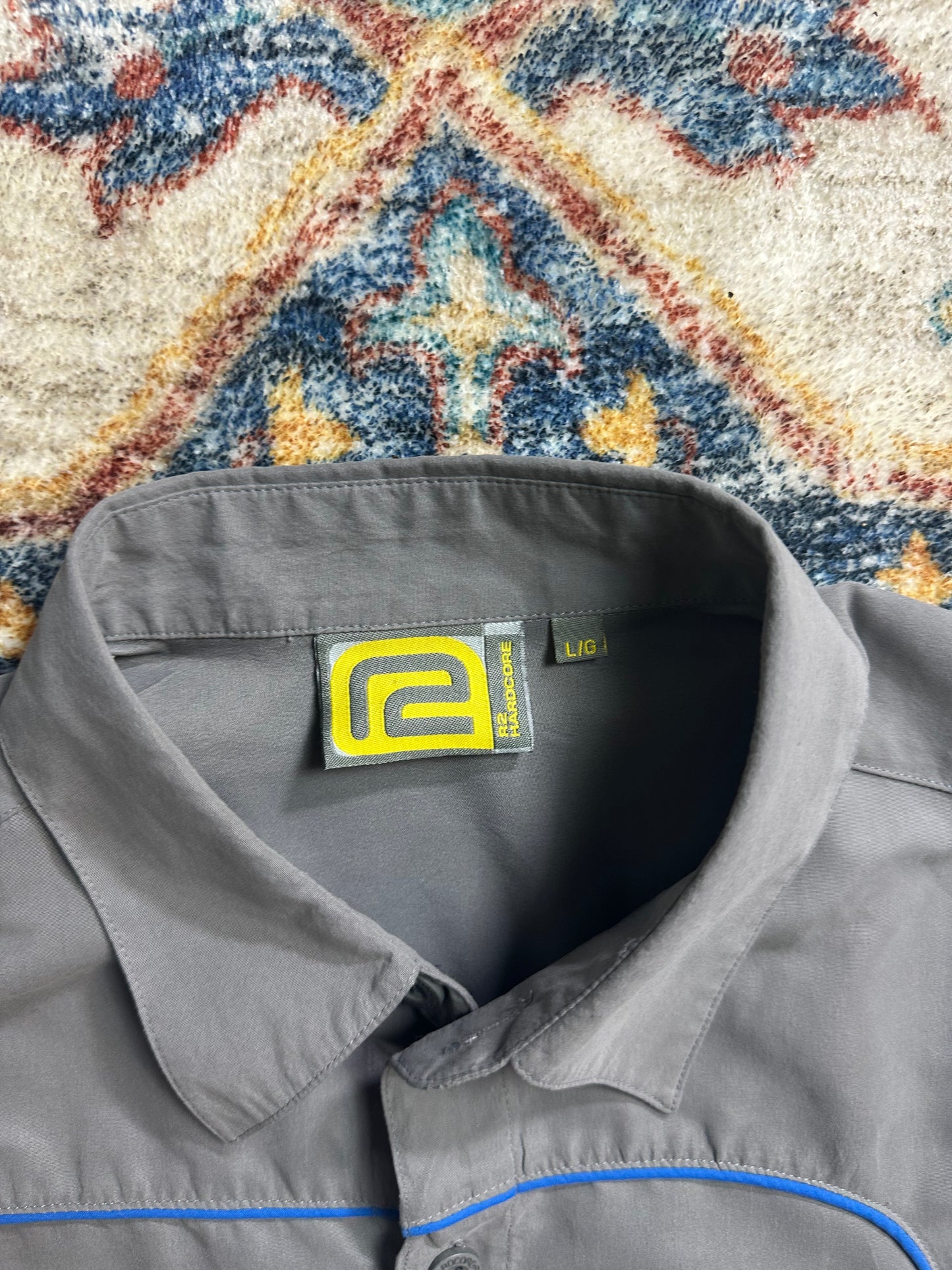 00s Piping Button-up Shirt - L