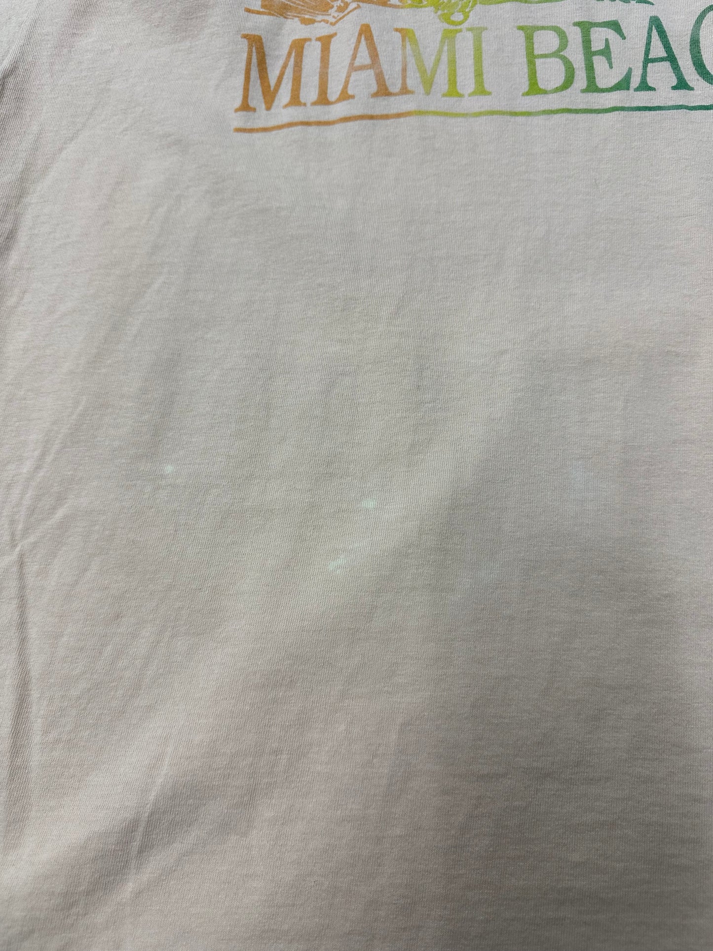 90s Miami Beach Spellout T-shirt - XL