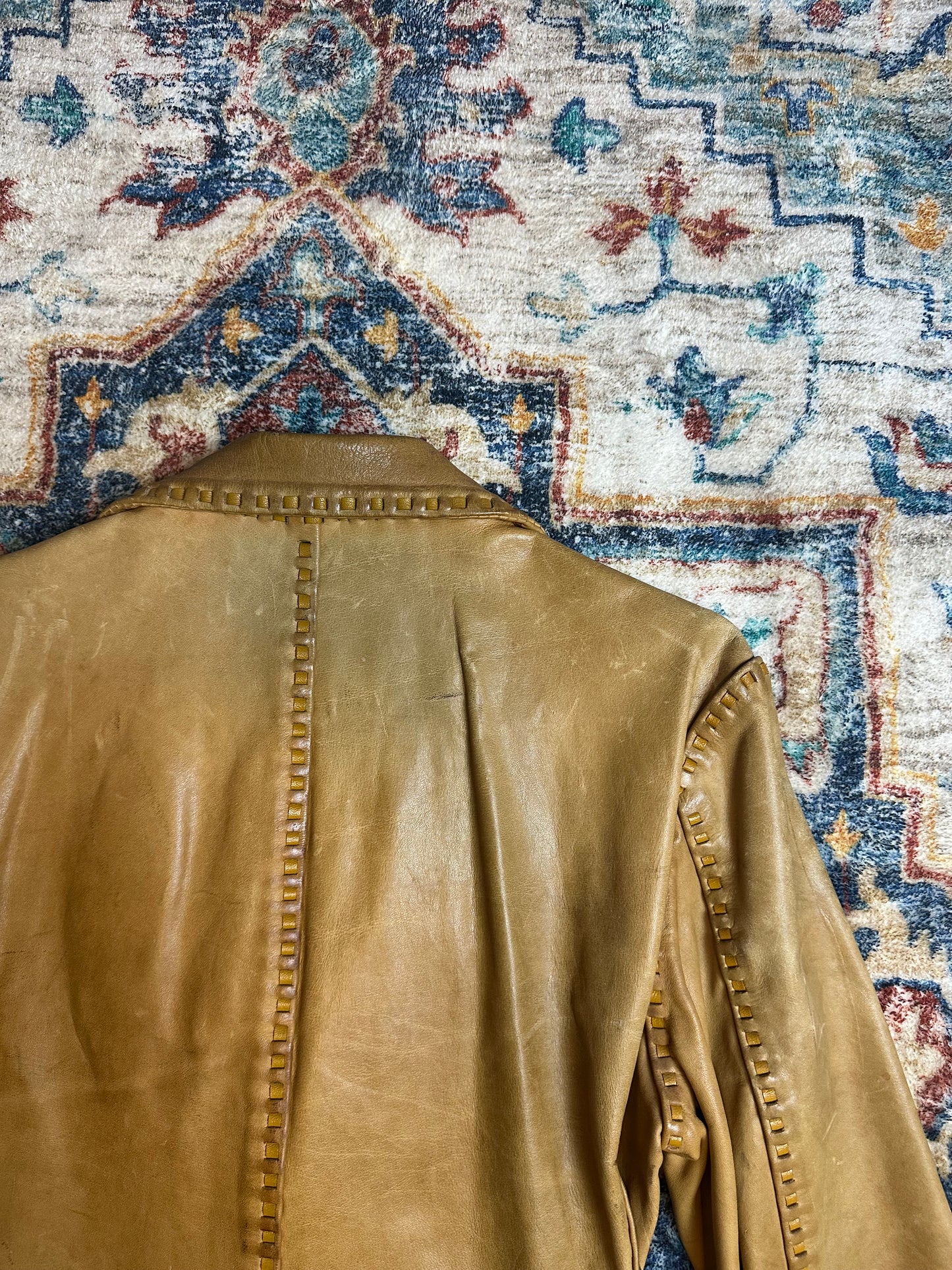 1920s Gita Leather MFG Cow Hide Leather Jacket - S