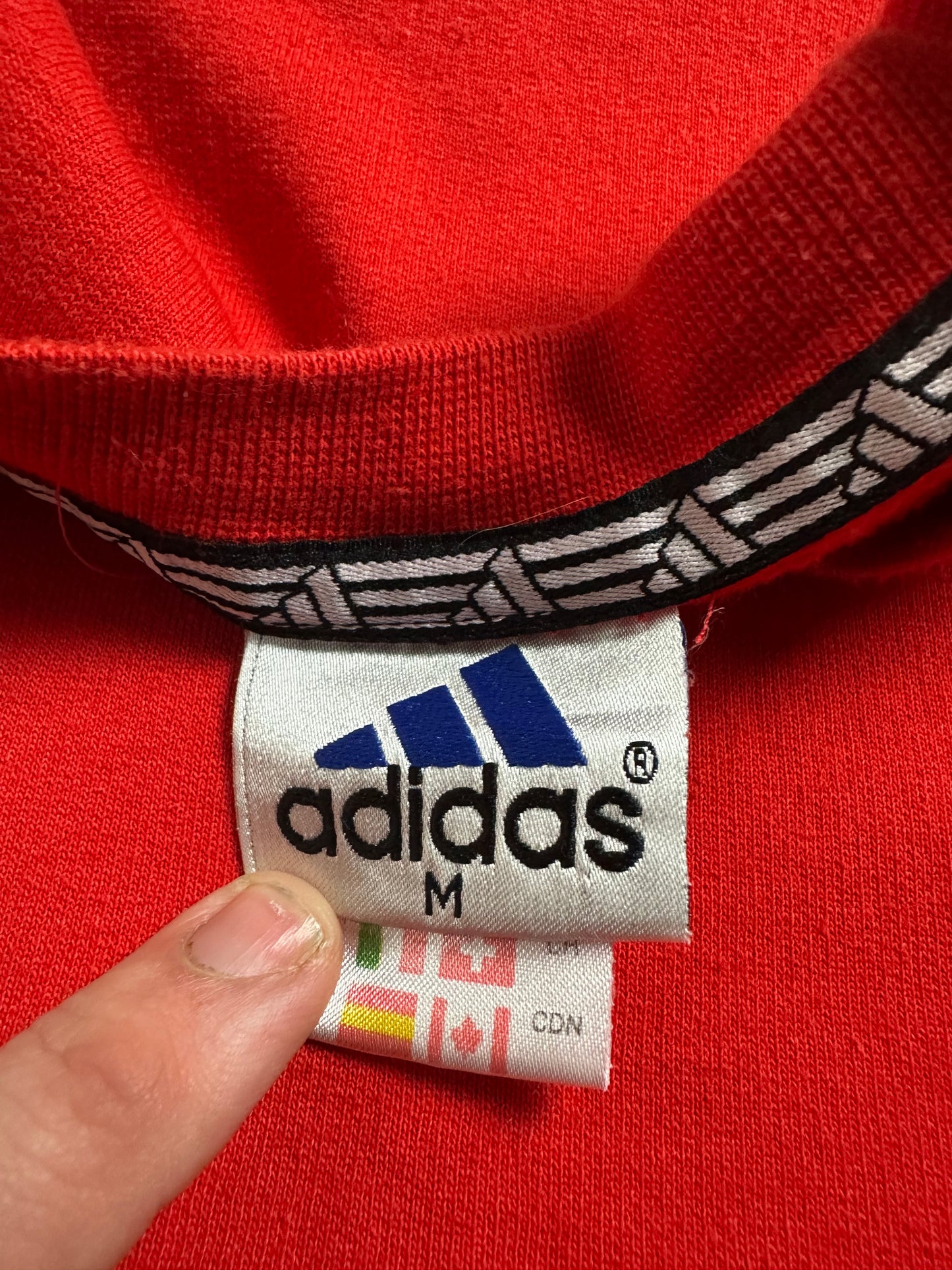 00s Adidas Logo Long Sleeve Shirt - M