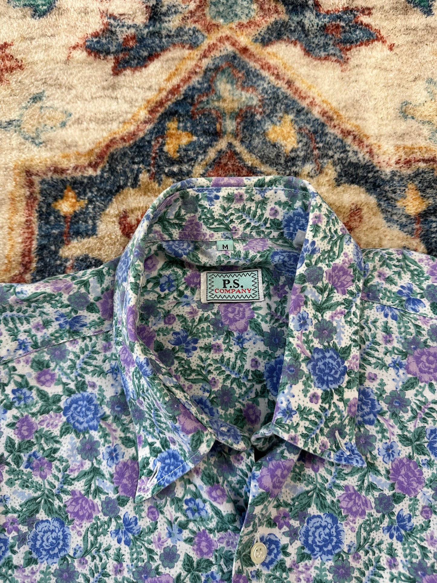 90s P.S Company Floral Button-up Shirt - M