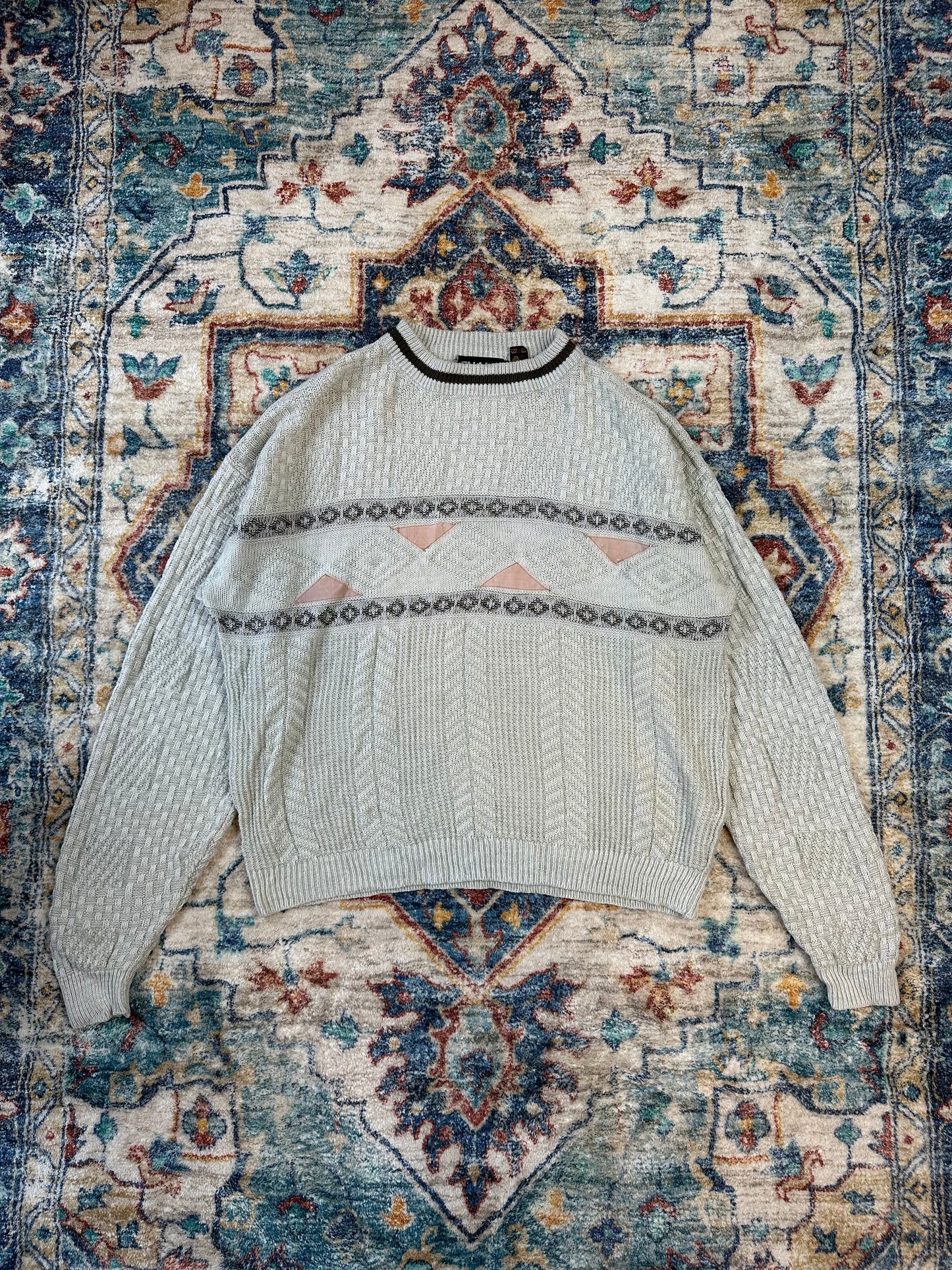 90s Chams Abstract Pullover Sweater - M