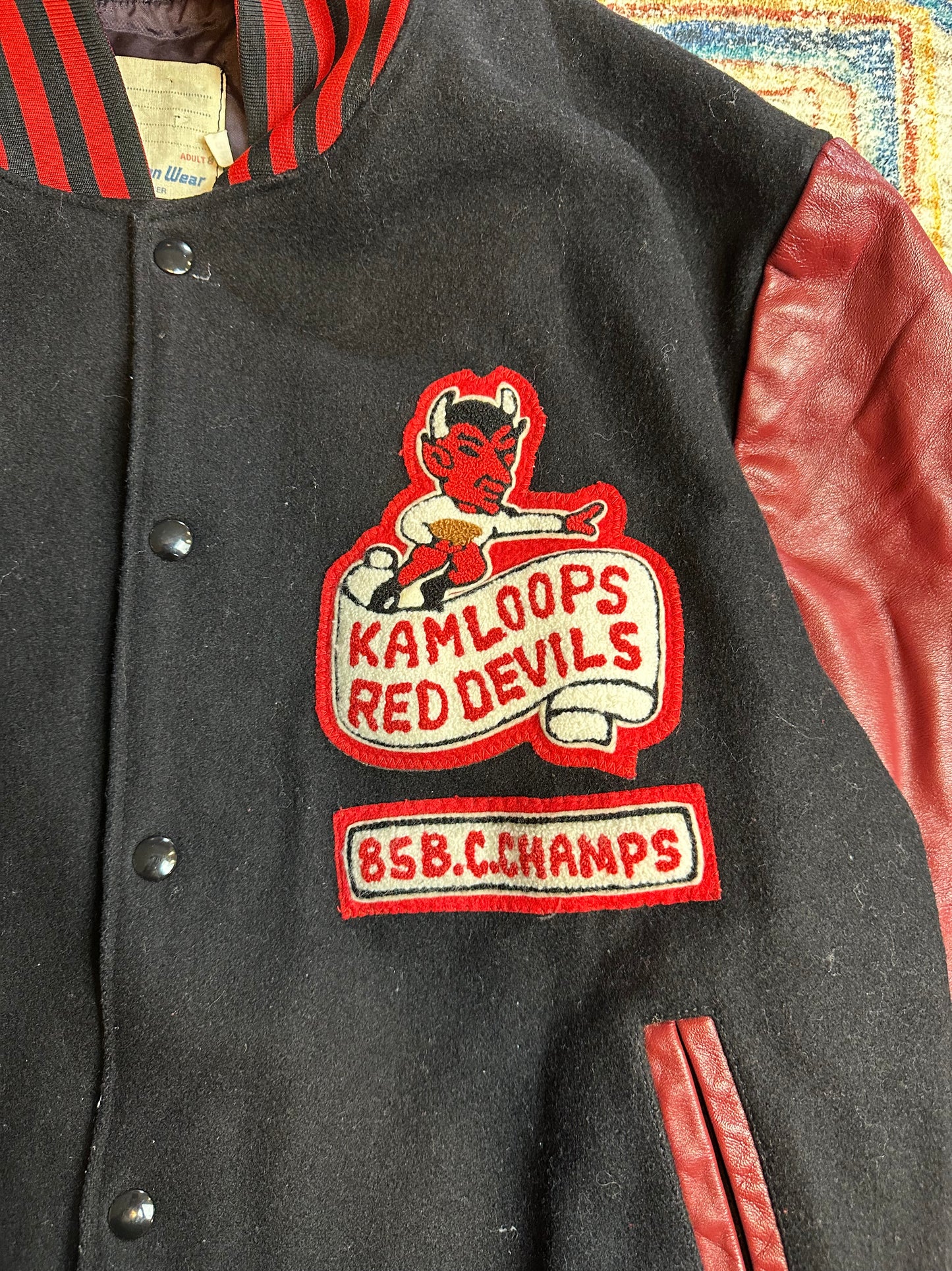 80s Football Champions Varsity Jacket - XL