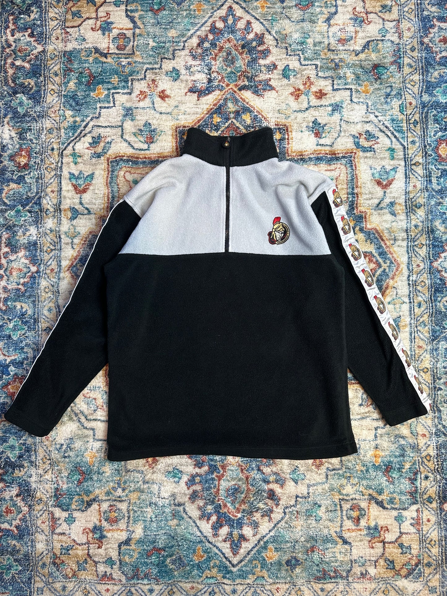 00s NHL Ottawa Senators 1/4 Zip-up Fleece - XL