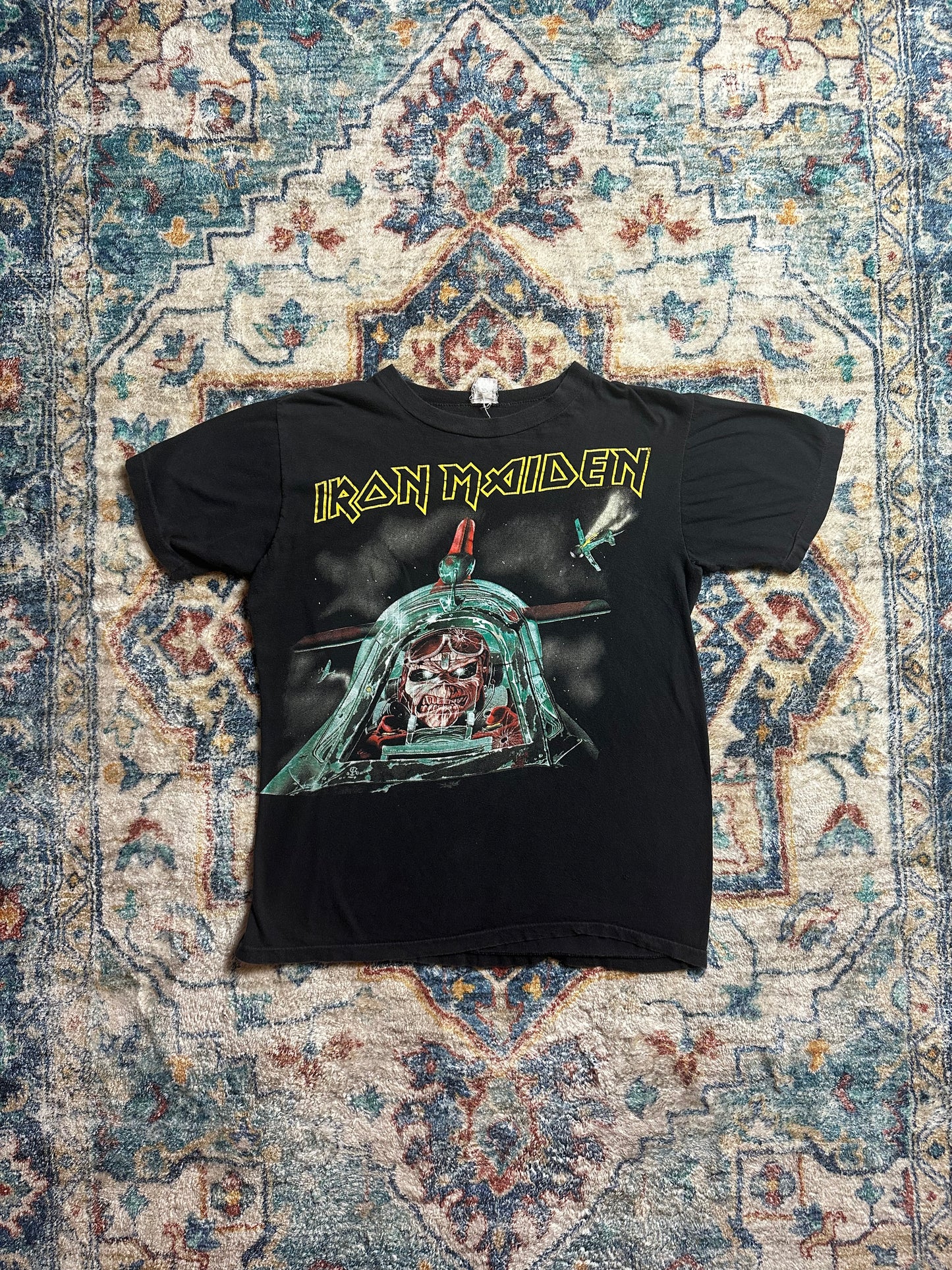 80s Iron Maiden Aces High Band T-shirt - M