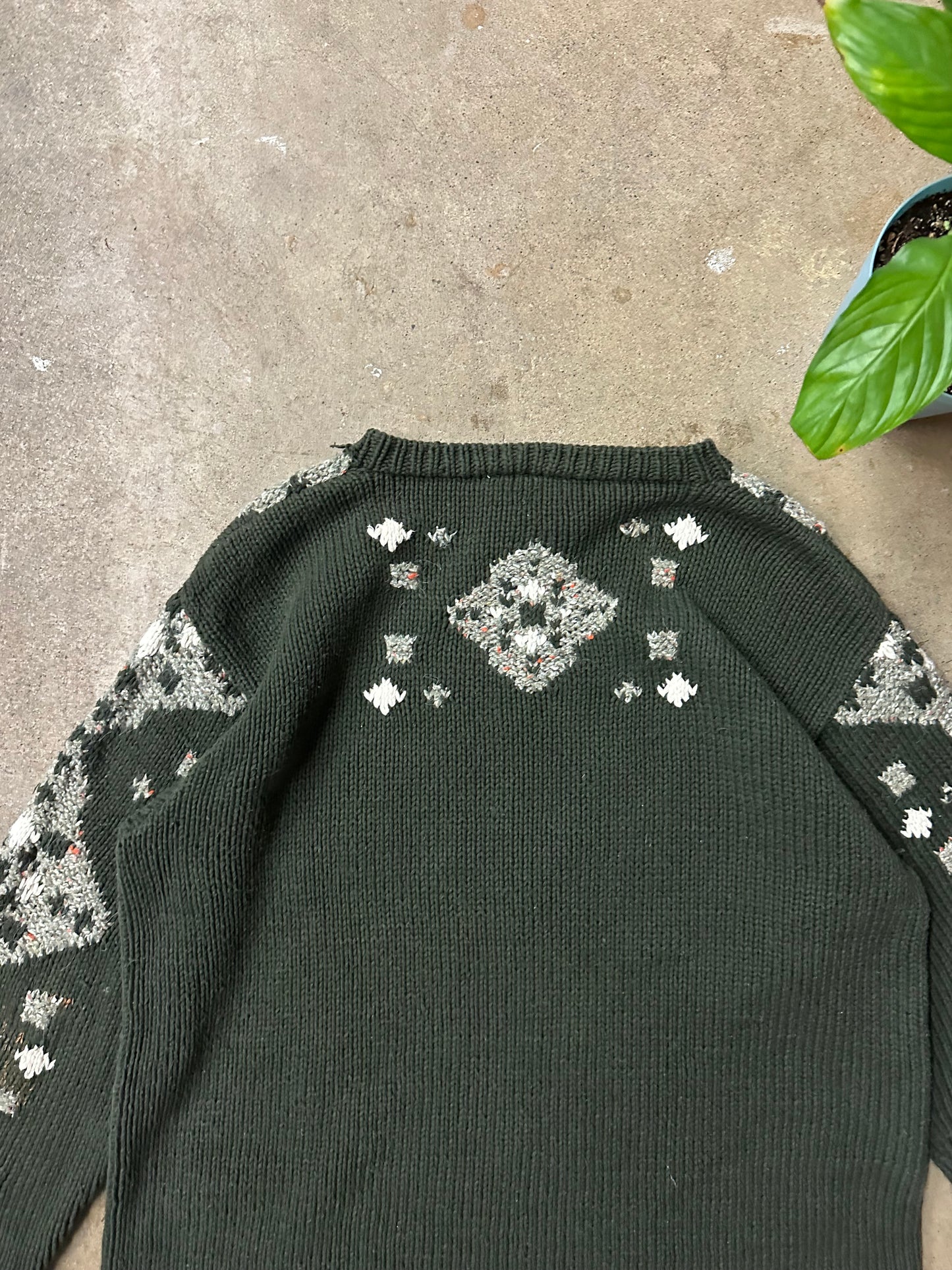 Vintage Mister Leonard Diamond Abstract Sweater - M