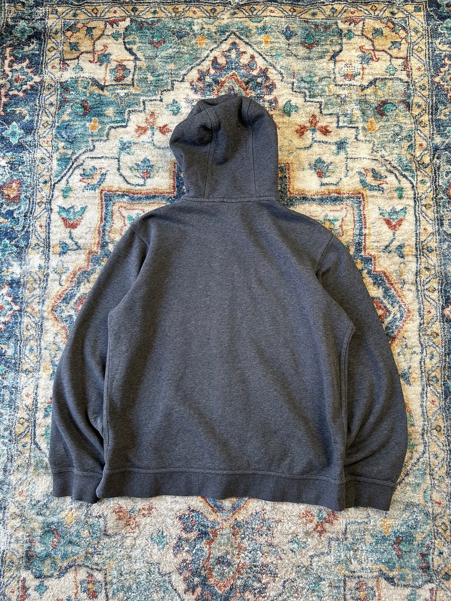 Nike Grey Zip-up Hoodie - L